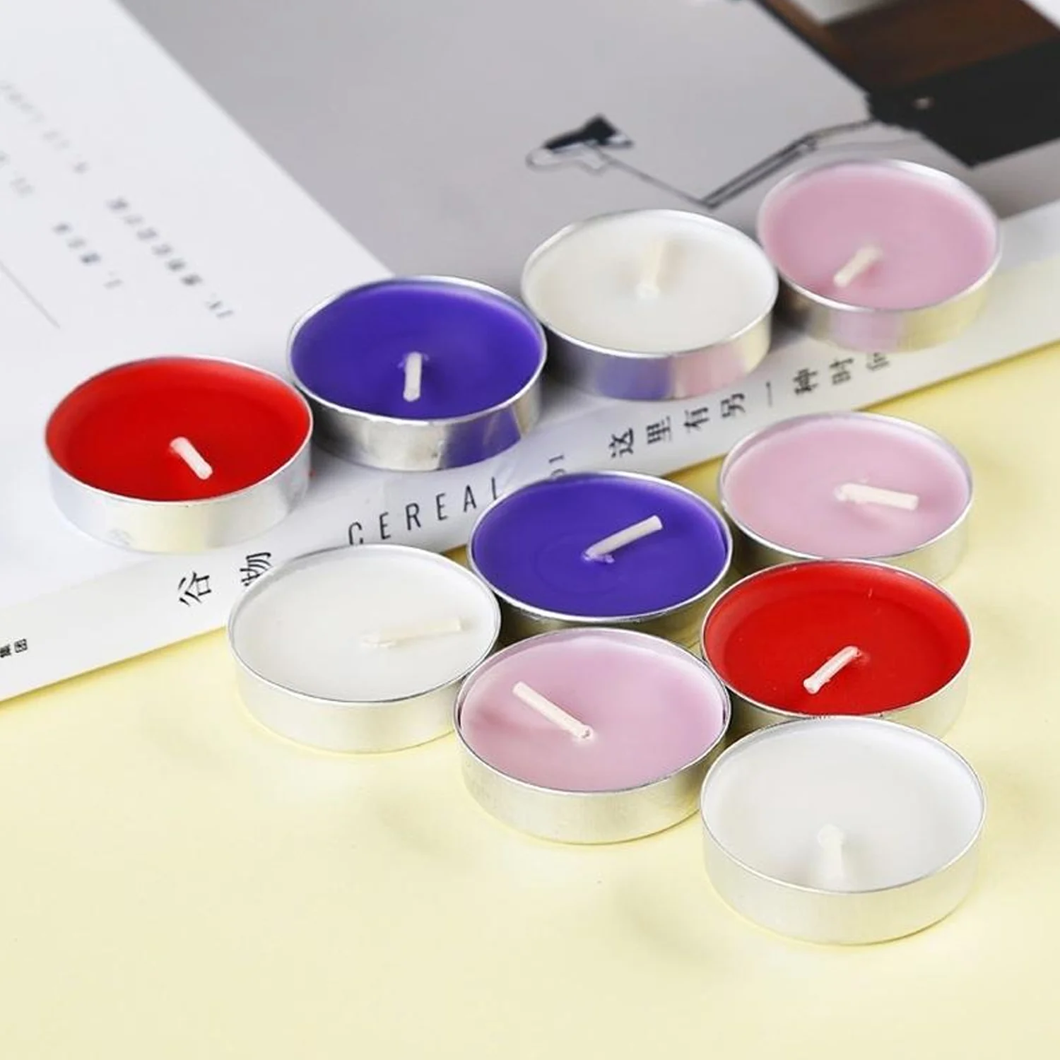Decorative Color Candle Light for Gifts  Birthday Anniversary Diwali 10 Pc Set - Image 5
