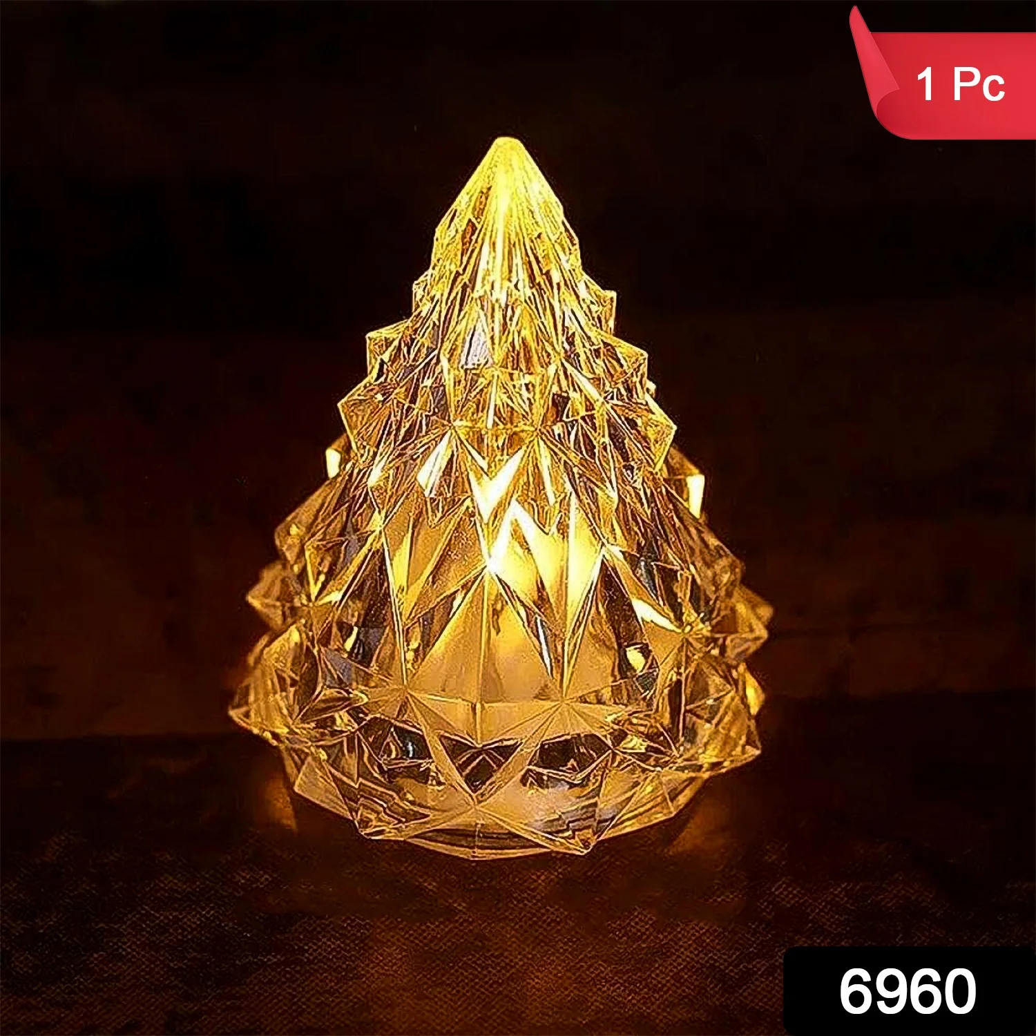 Iceberg / Pyramid Candlelight Tea Light, Diwali (1 Pc) - Image 2