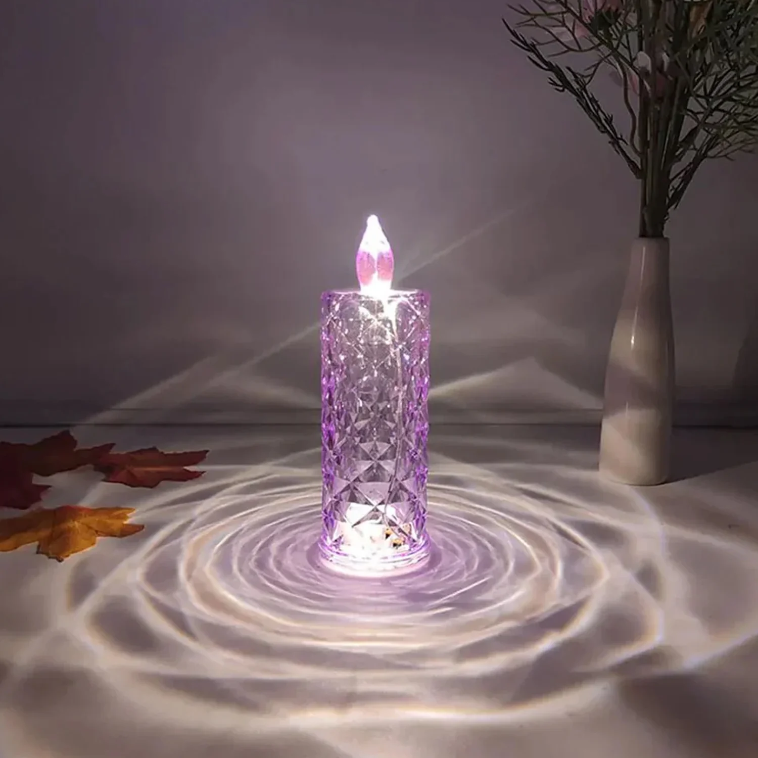 Candles for Home Decoration, Crystal Candlelight, Diwali (1 Pc / Multicolor) - Image 4