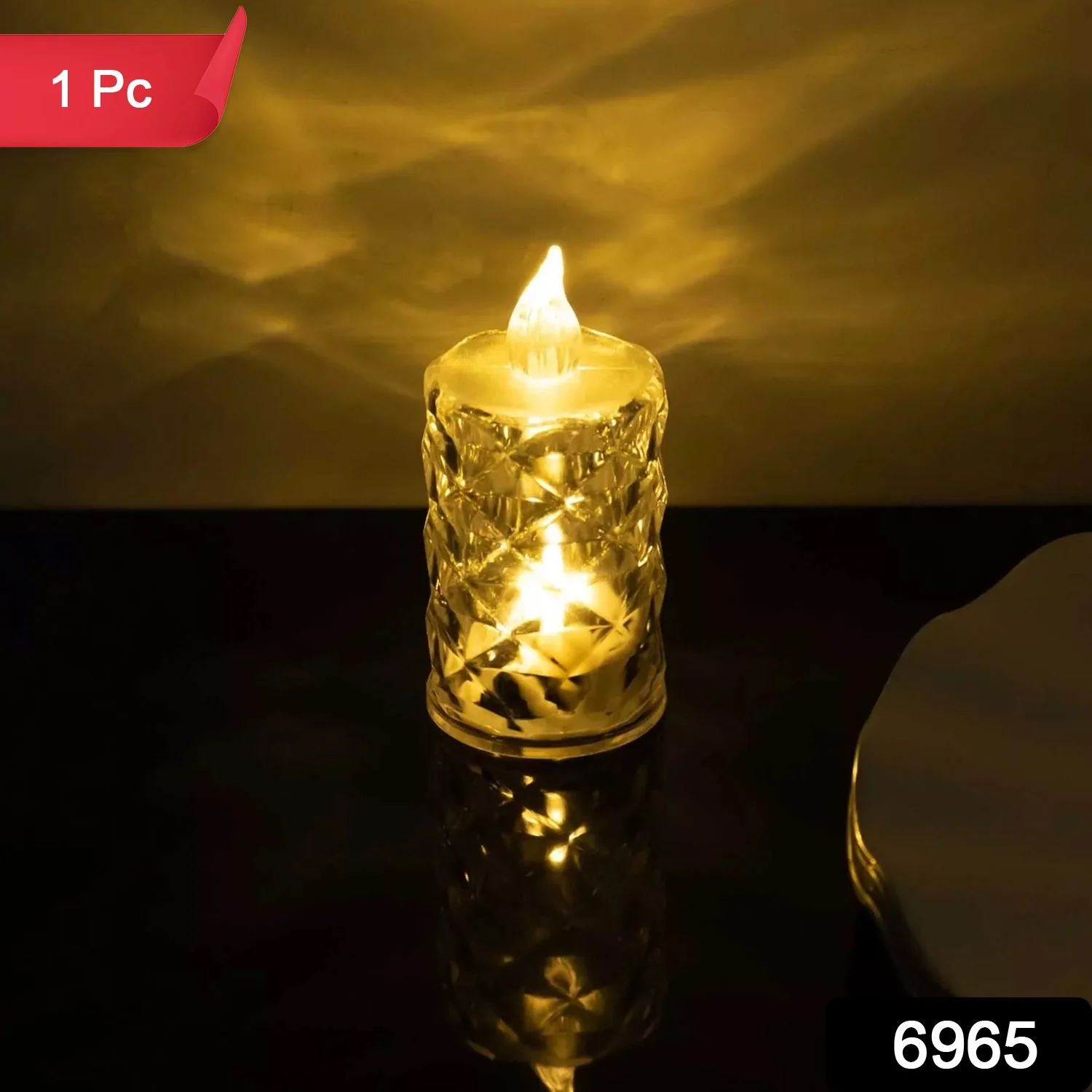 Flameless and Smokeless Decorative Candles LED Tea Light, Diwali (1 Pc) - Image 2