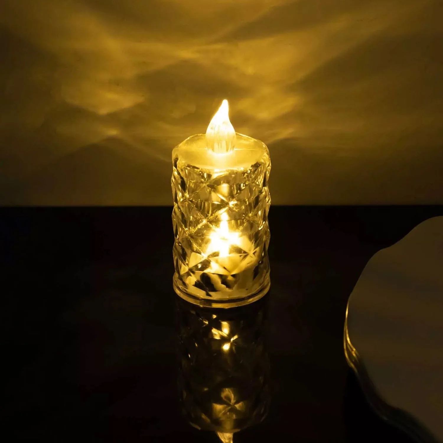 Flameless and Smokeless Decorative Candles LED Tea Light, Diwali (1 Pc) - Image 3