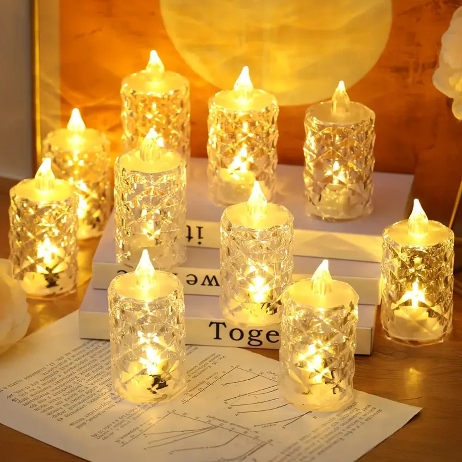 Flameless and Smokeless Decorative Candles LED Tea Light, Diwali (1 Pc) - Image 4