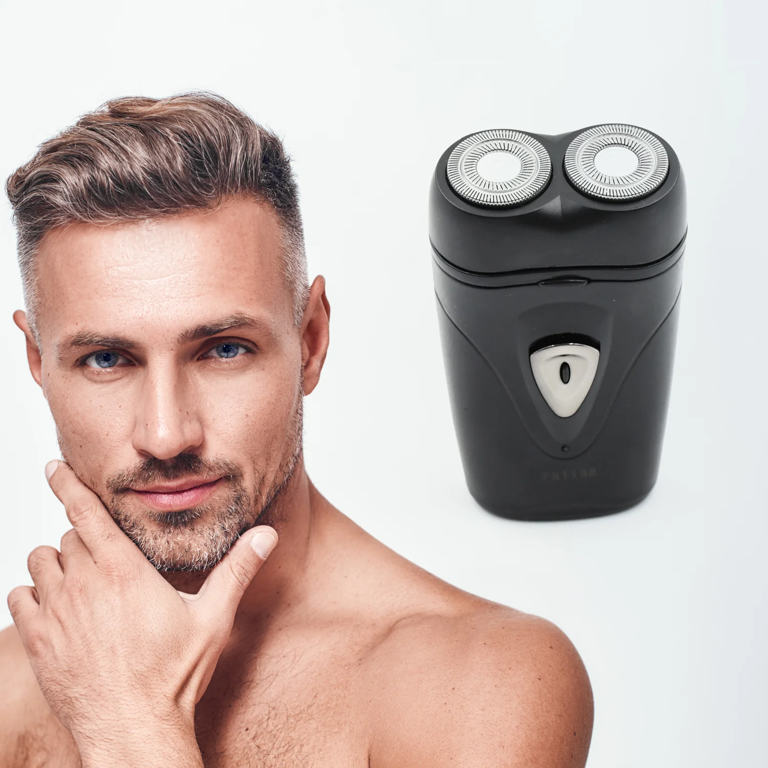 Men's Electric Shaver with Double Floating Heads Rechargeable | Portable, Cordless, Travel Electric for Men | USB Rechargeable Shaver | Water Resistant | Flexible Floating Shaving Heads - Image 3