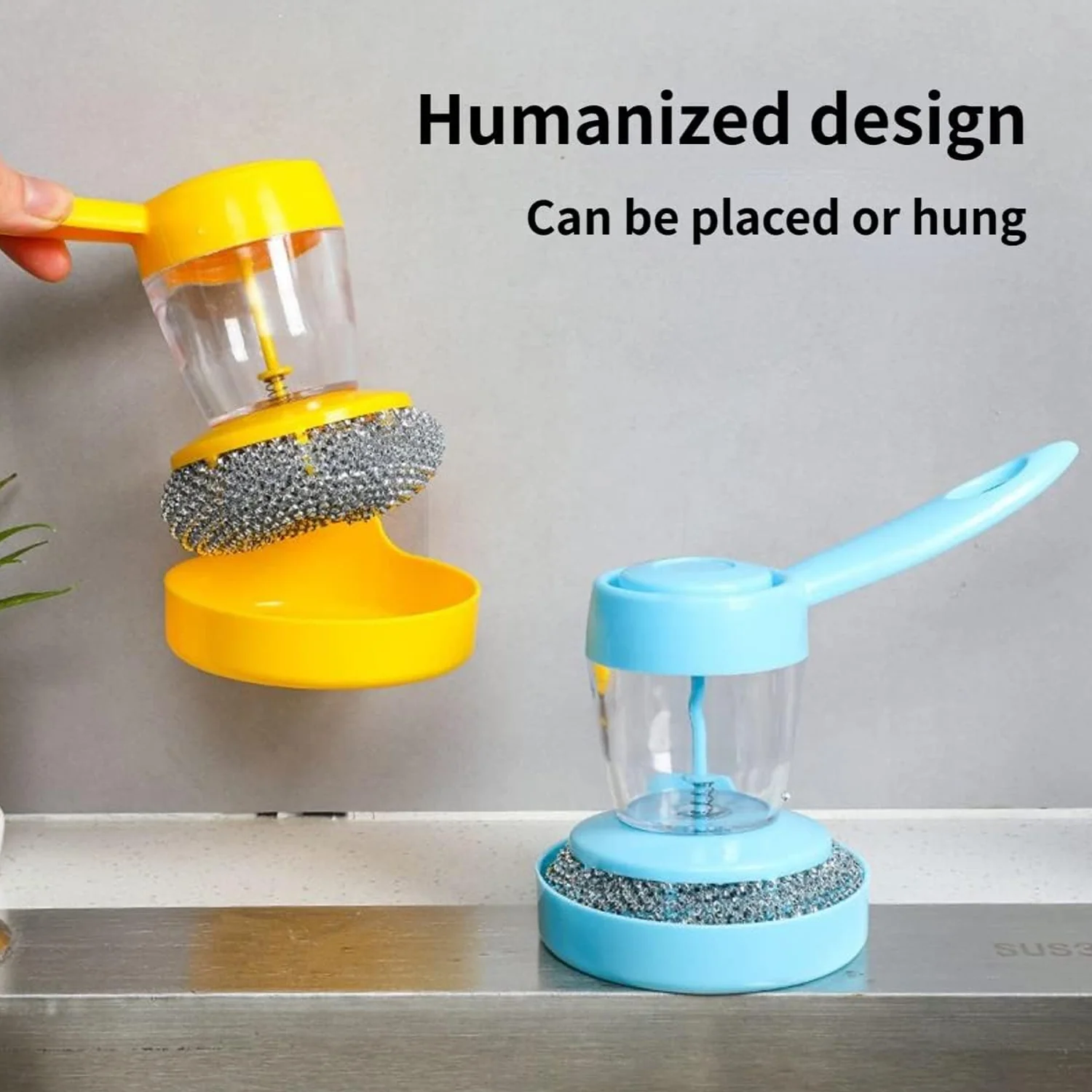Handheld Soap Dispenser with Scrub (1 Set) - Image 13