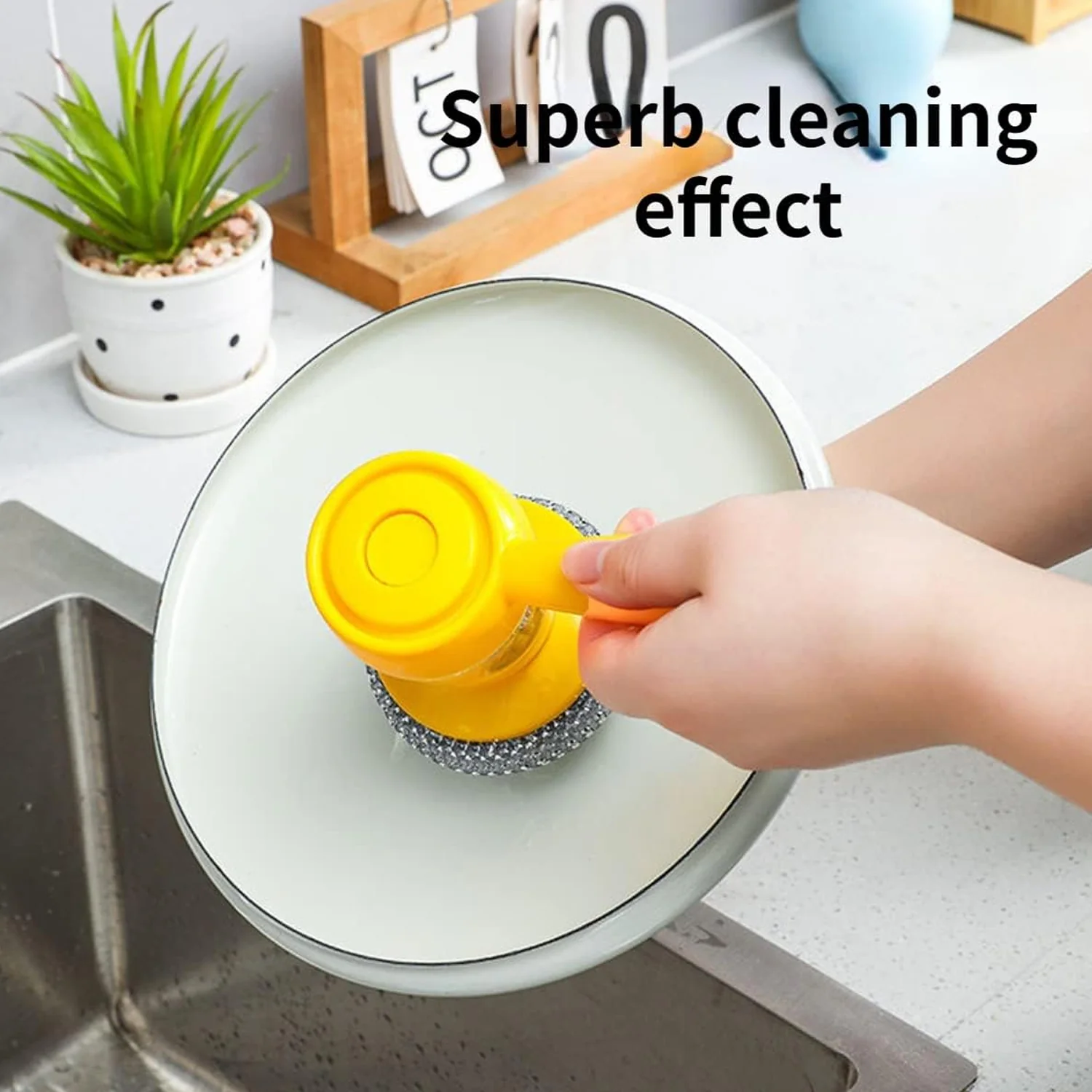 Handheld Soap Dispenser with Scrub (1 Set) - Image 8