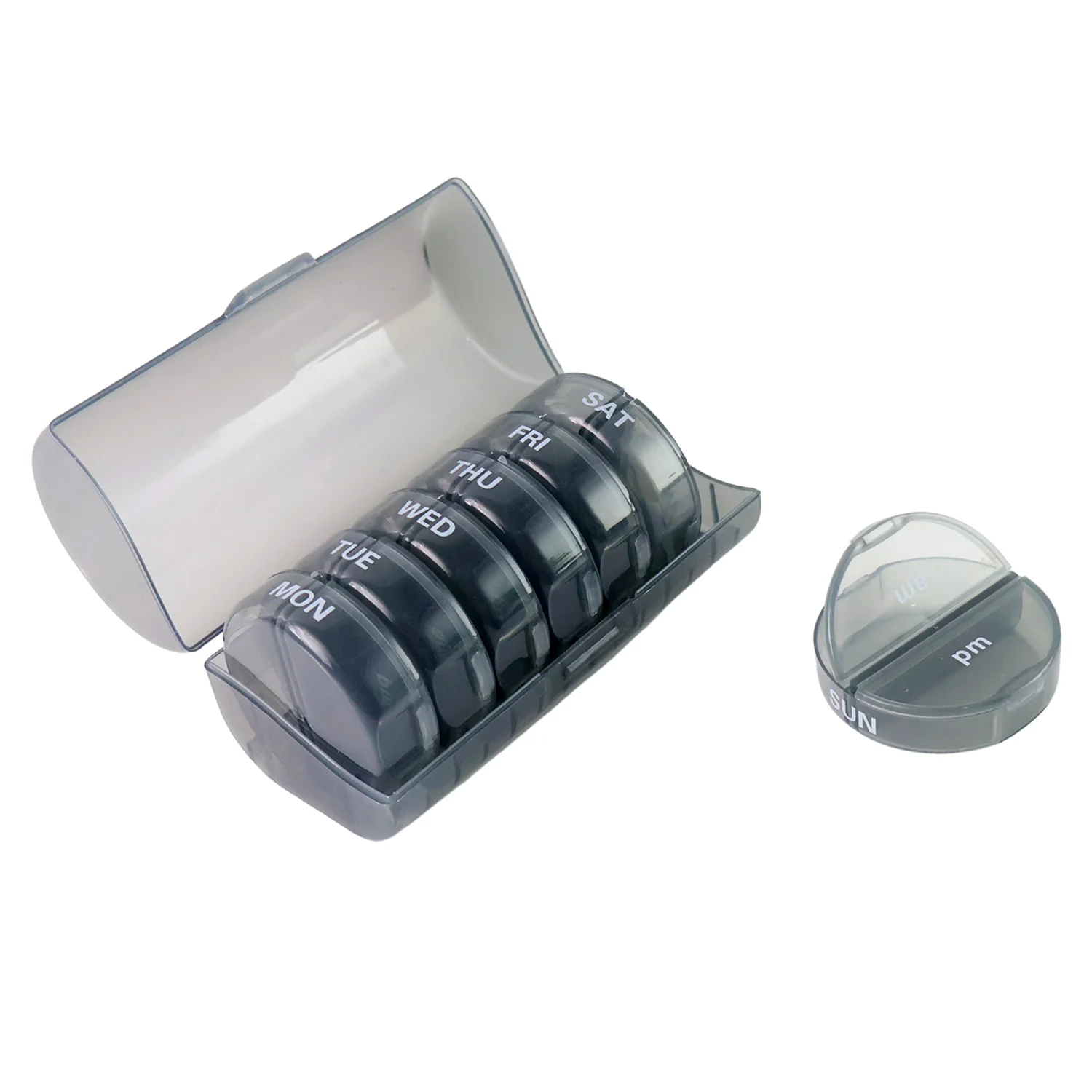 Weekly Pill Organizer 2 Times a Day Travel 7 Day Pill Box - Image 5