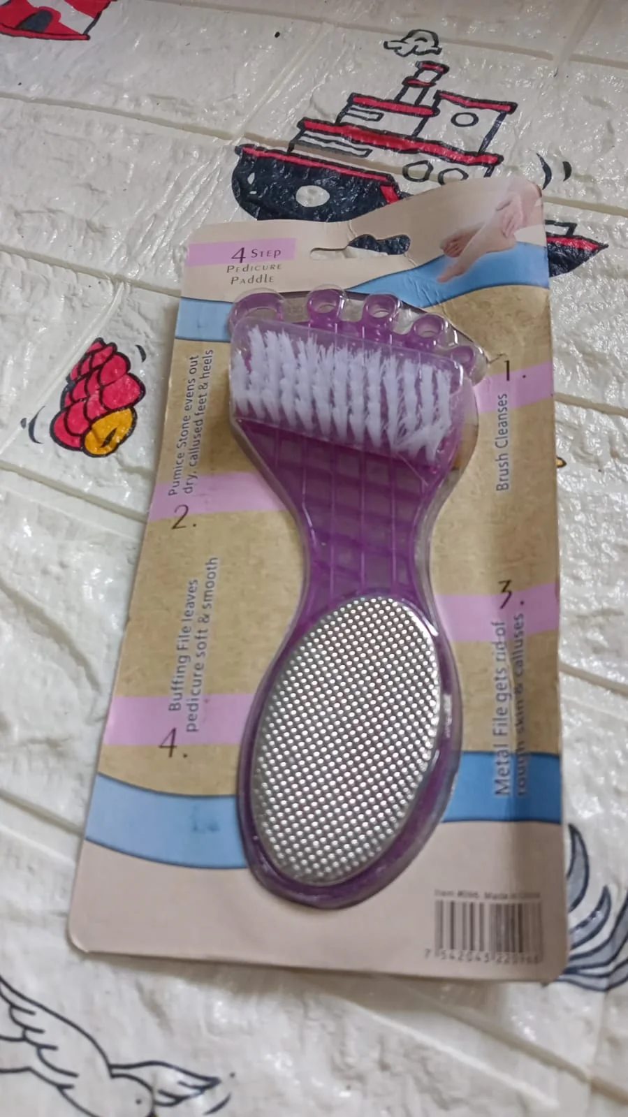 4 in 1 Pedicure Tool – Pumice, Brush, Scrubber & File for Soft Feet - Image 8