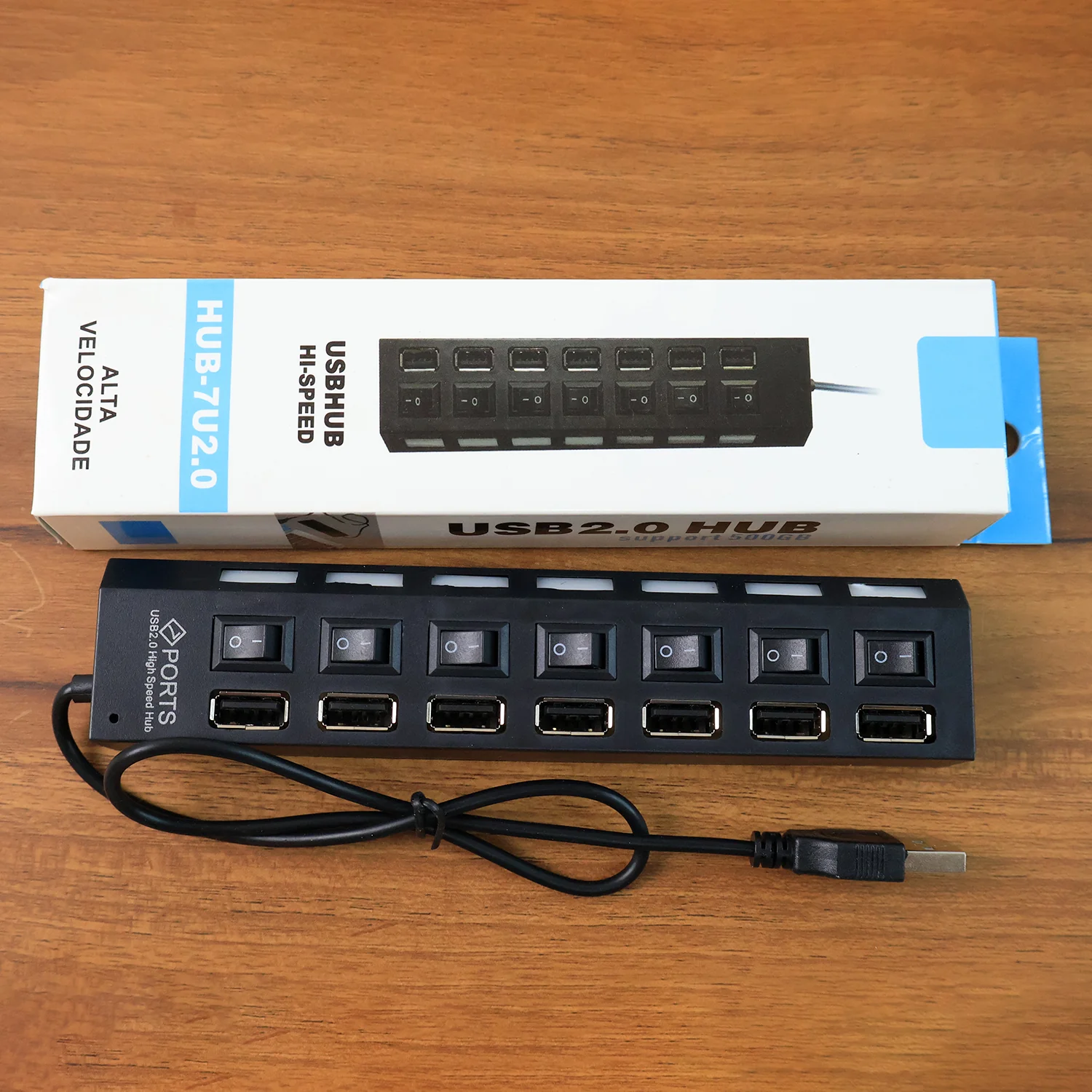 USB Splitter Multi Port USB 2.0 Hub, 7 Port - Image 10