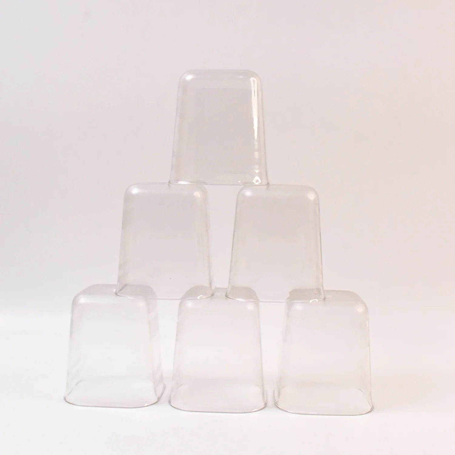 6pc Transparent Diamond Medium Serving Glass Set, Glass Set for Water, Juice etc - Image 5