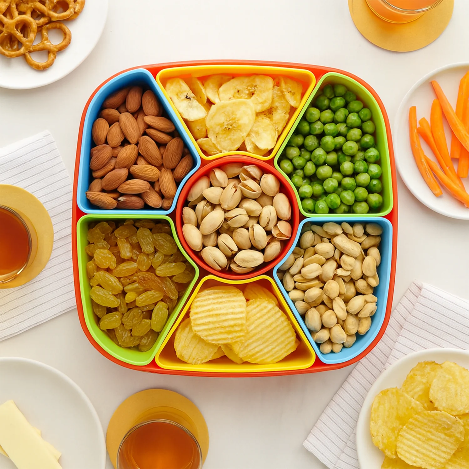 Dry Fruit & Snack Box with Spoon - 1 Set - Image 3