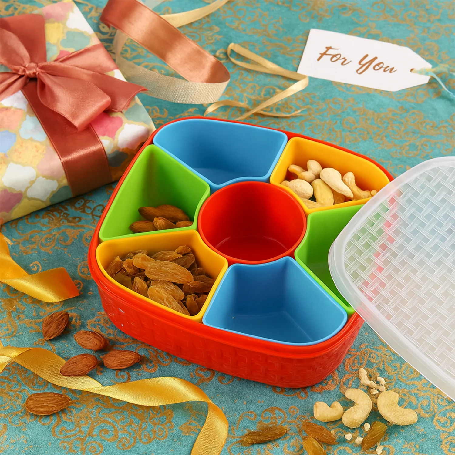 Dry Fruit & Snack Box with Spoon - 1 Set - Image 6