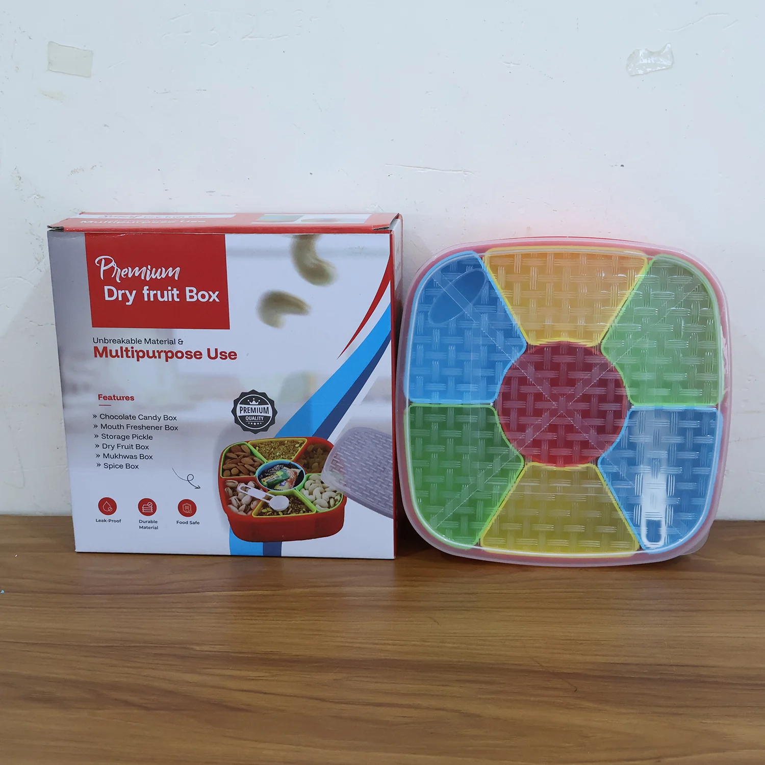 Dry Fruit & Snack Box with Spoon - 1 Set - Image 8
