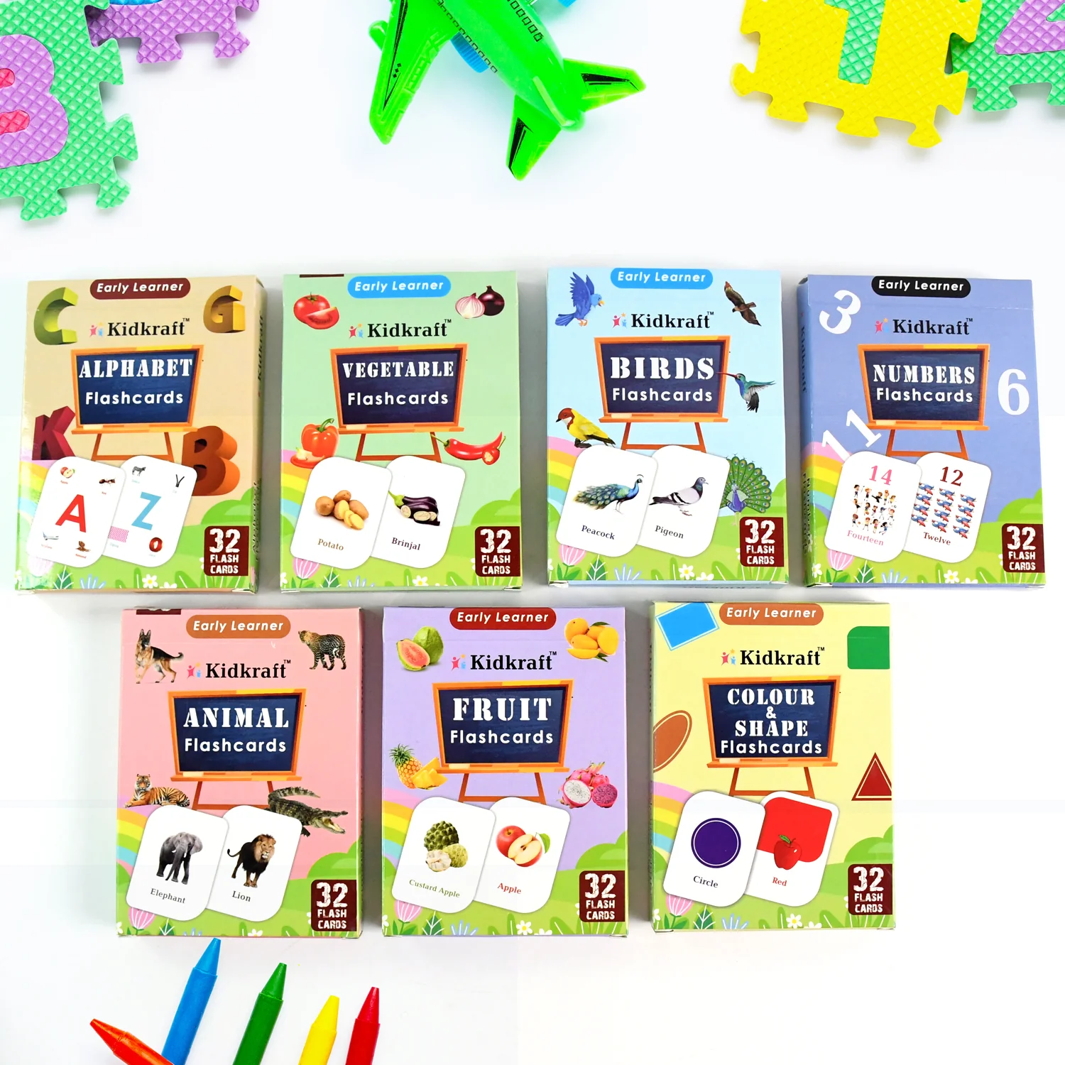 7-in-1 Kidkraft Early Learner Flashcard Combo Set ( 224 PC  CARD) - Image 3