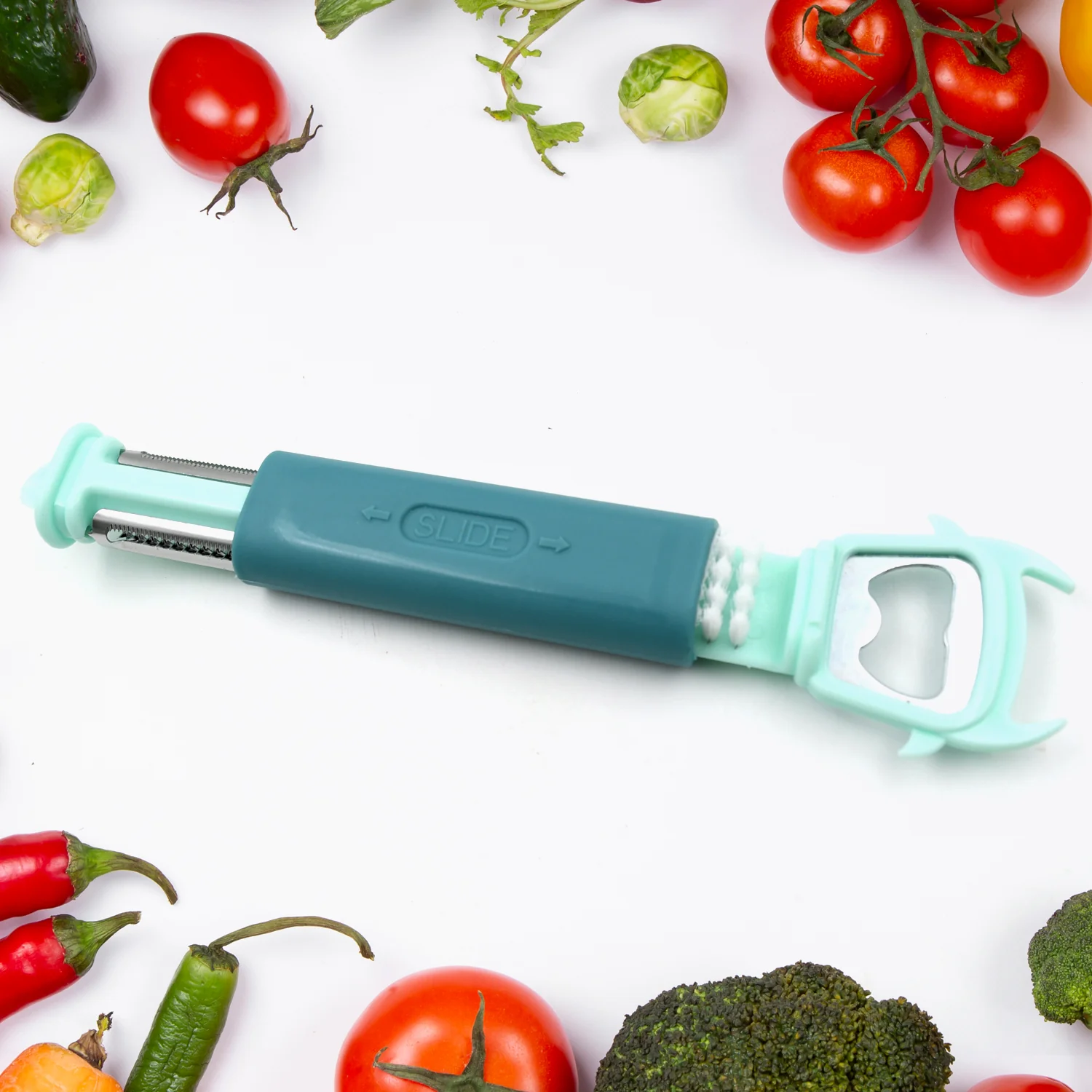 Multifunctional, Vegetable Fruit Peelers Slicer Can Opener 7 In 1 Kitchen Peeler For Veggie Fruit Potato Carrot Durable Kitchen Peeling Tool Non-slip Handle Durable For Potato, Fruit, Vegetables, Carrots, Cucumbers - Image 4