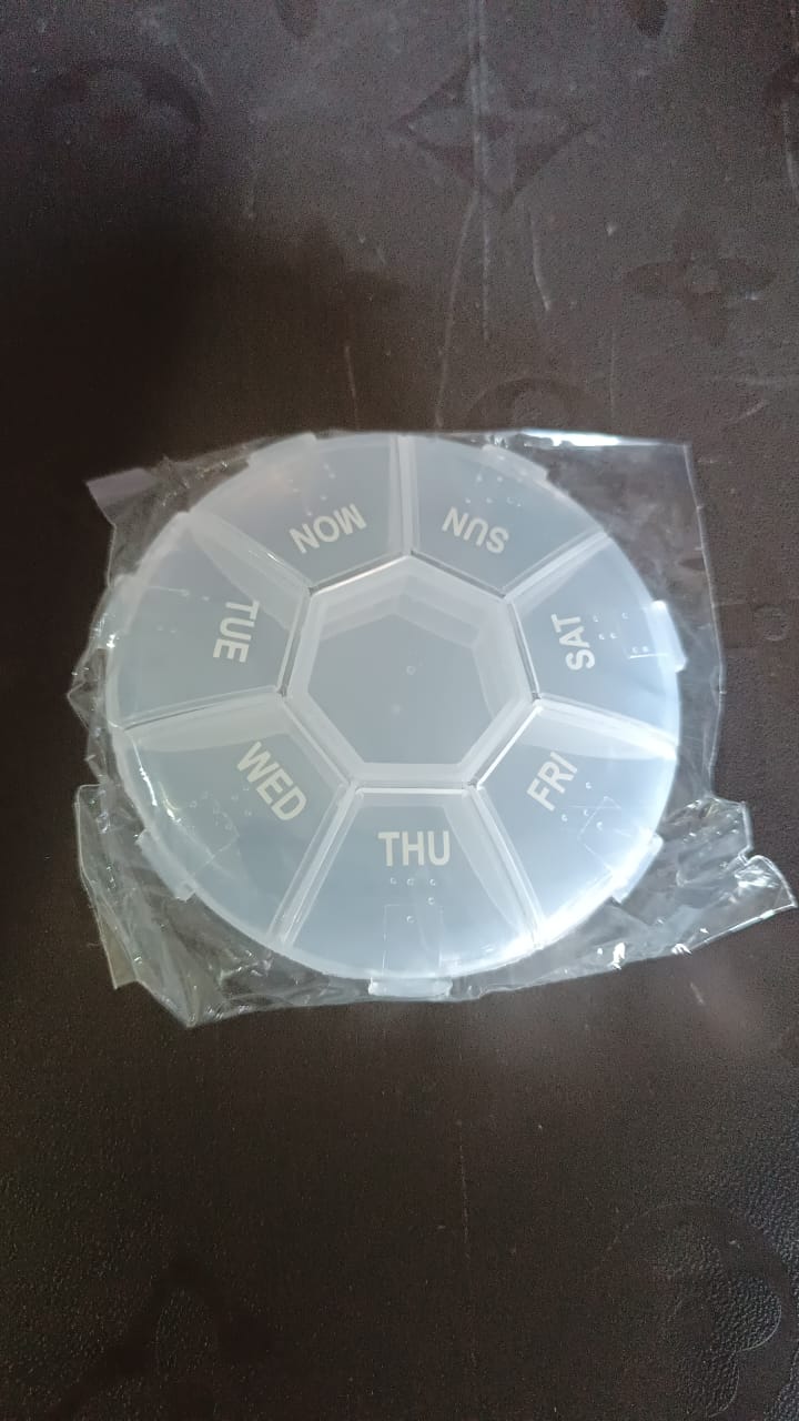 7-Sided Portable Pill Box Medicine Planner Small case - Image 6