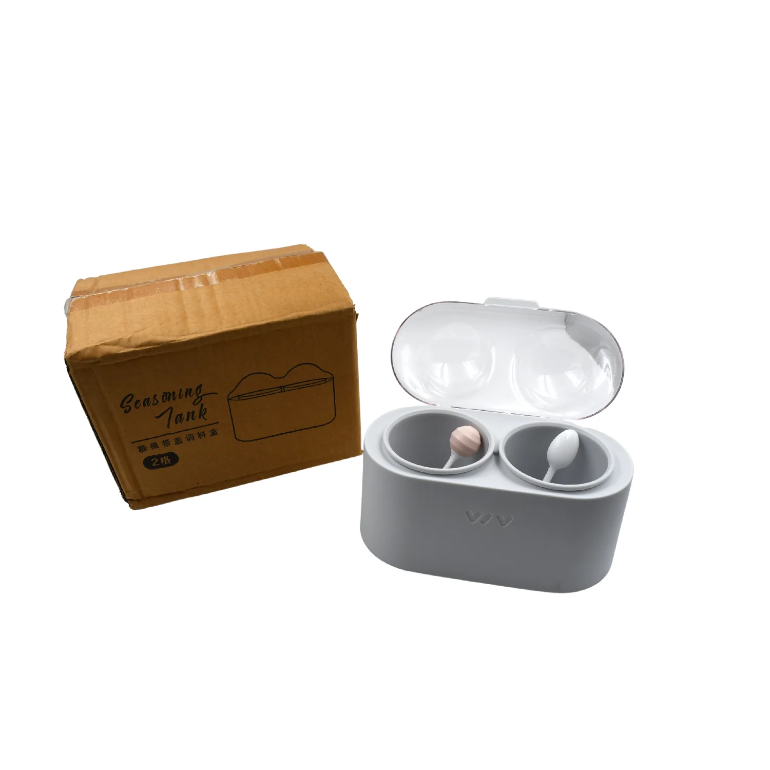 Spice Storage Containers, Condiment Jars, with Lid And Spoon, dust-proof And Moisture-proof, non-slip Bottom, tray Card Slot Design, detachable, easy To Clean, used To Contain Various Seasonings, plastic - Image 4