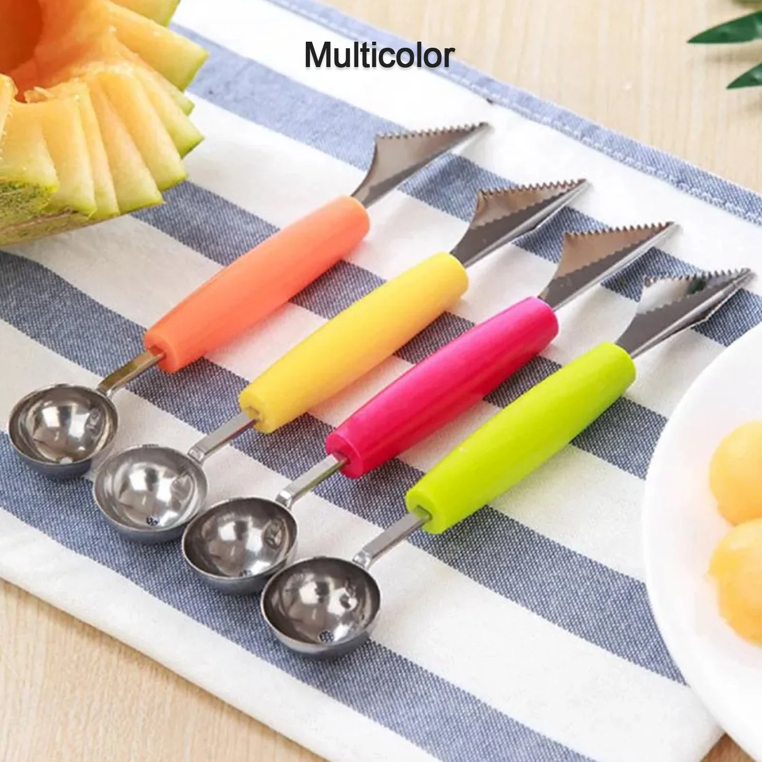 Multifunctional Fruit scooper & peeler  Garnish Kit - Image 7