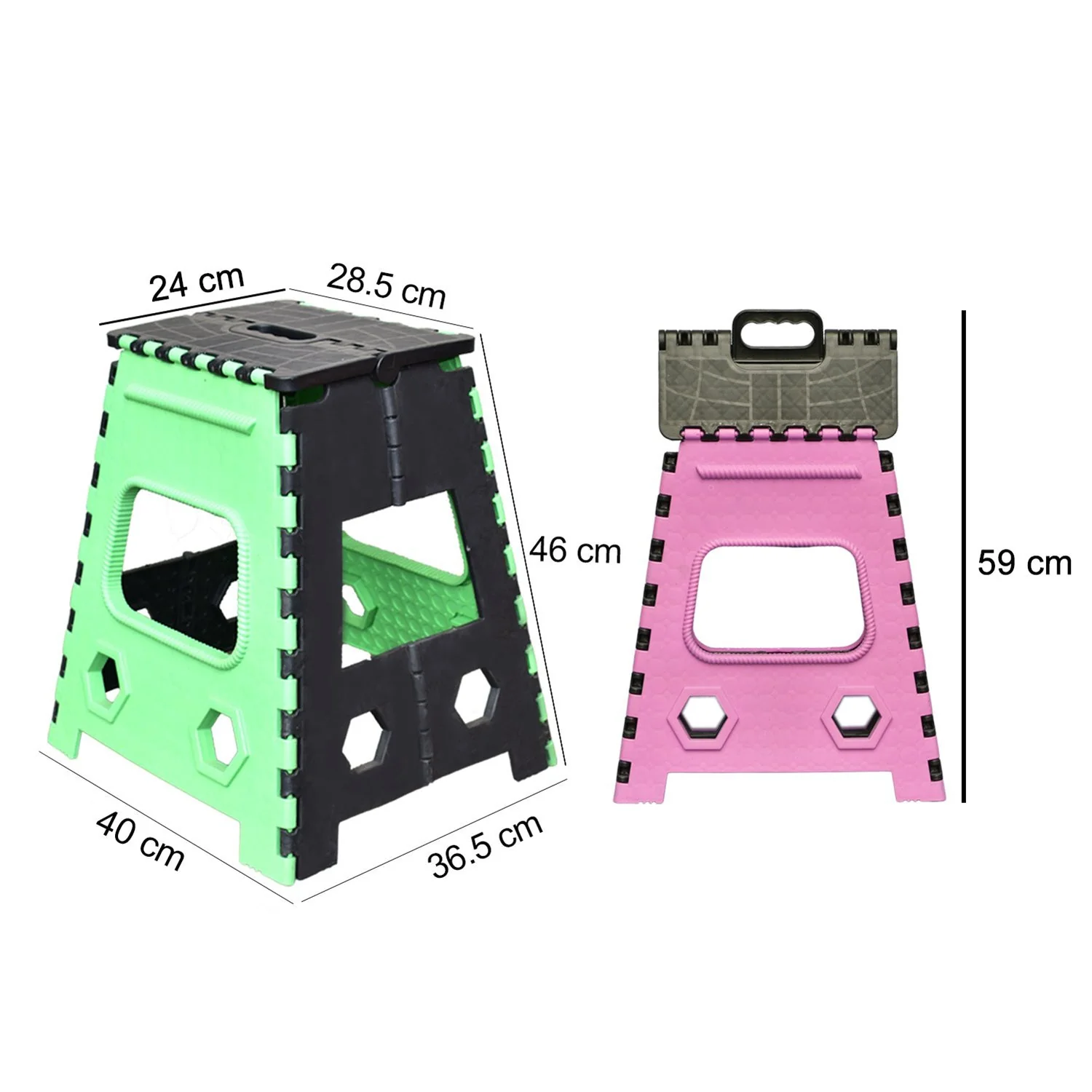 1pc 18inch Folding Stool Adults and Kids, Also For Kitchen Stepping With (Brown Box) - Image 6