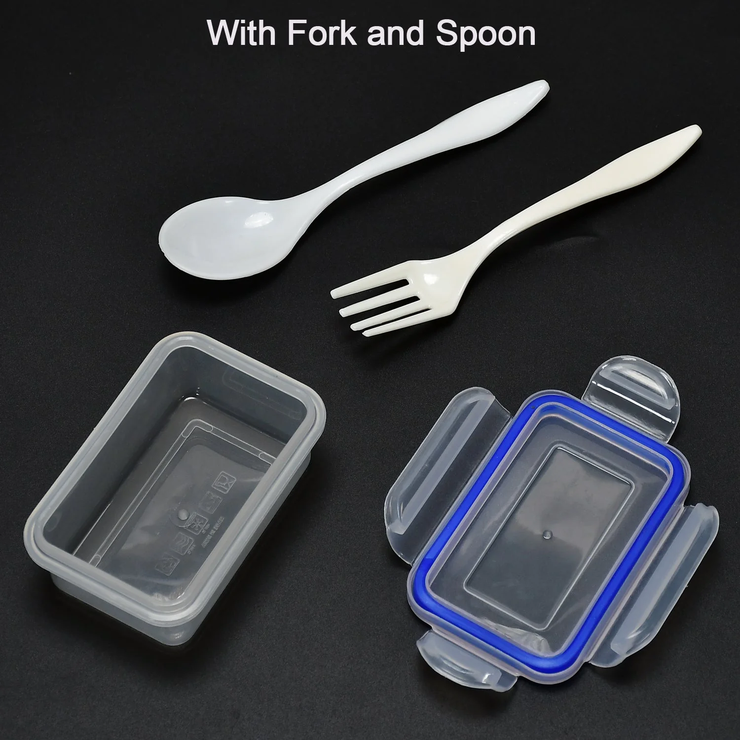 Multipurpose Air Tight 4 Side Lock Food Grade Lunch Box With Small Square Container - Image 5