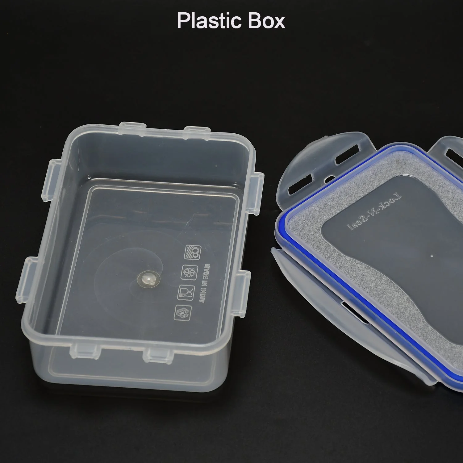 Multipurpose Air Tight 4 Side Lock Food Grade Lunch Box With Small Square Container - Image 7