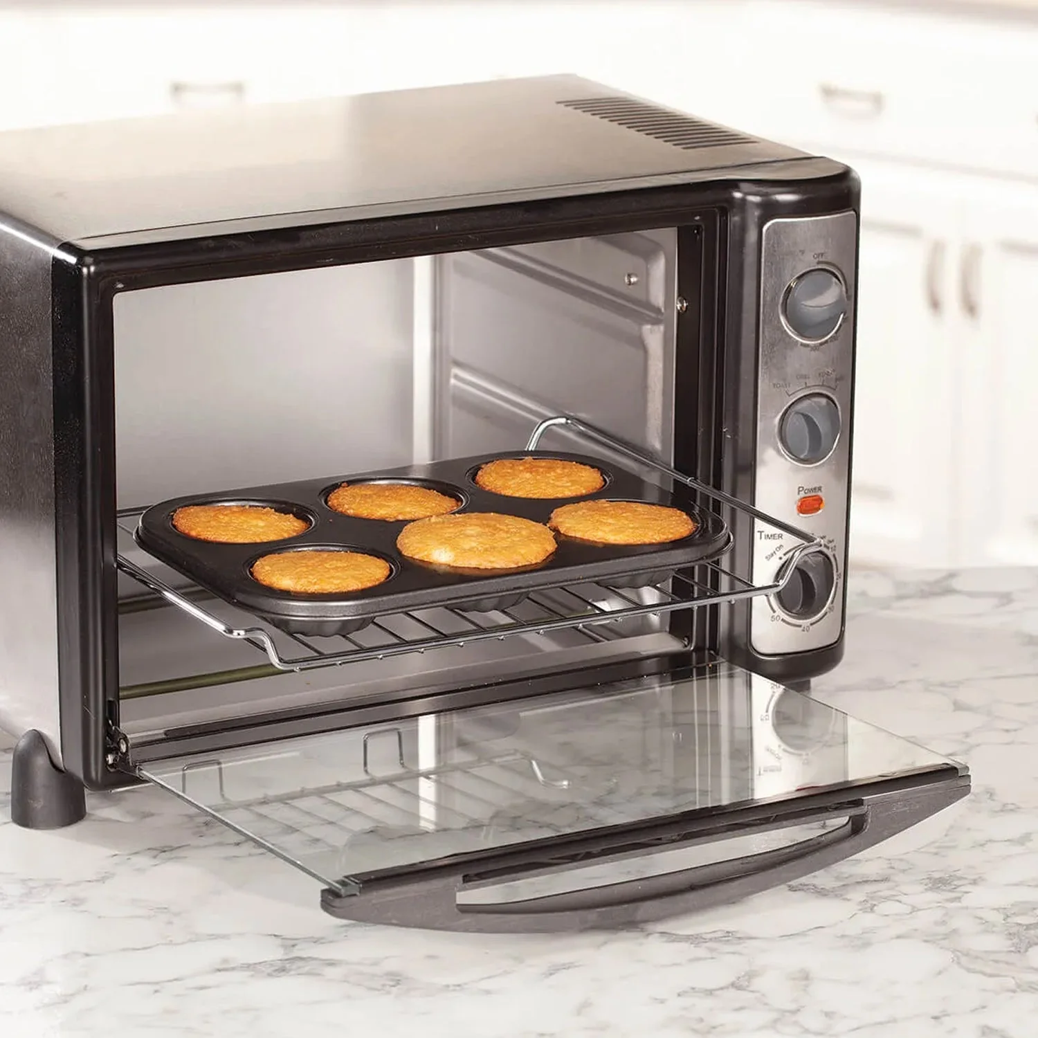 6 slot Non-Stick Muffins Cupcake Pancake Baking Molds - Image 3