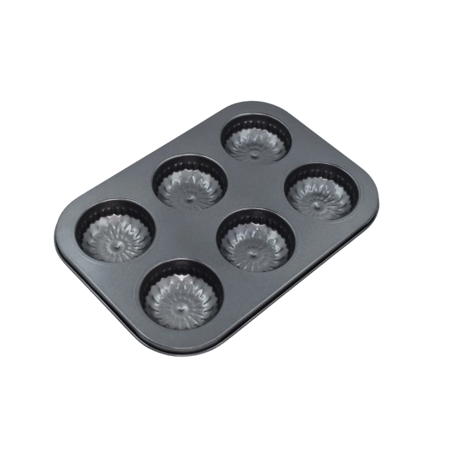 6 slot Non-Stick Muffins Cupcake Pancake Baking Molds - Image 4