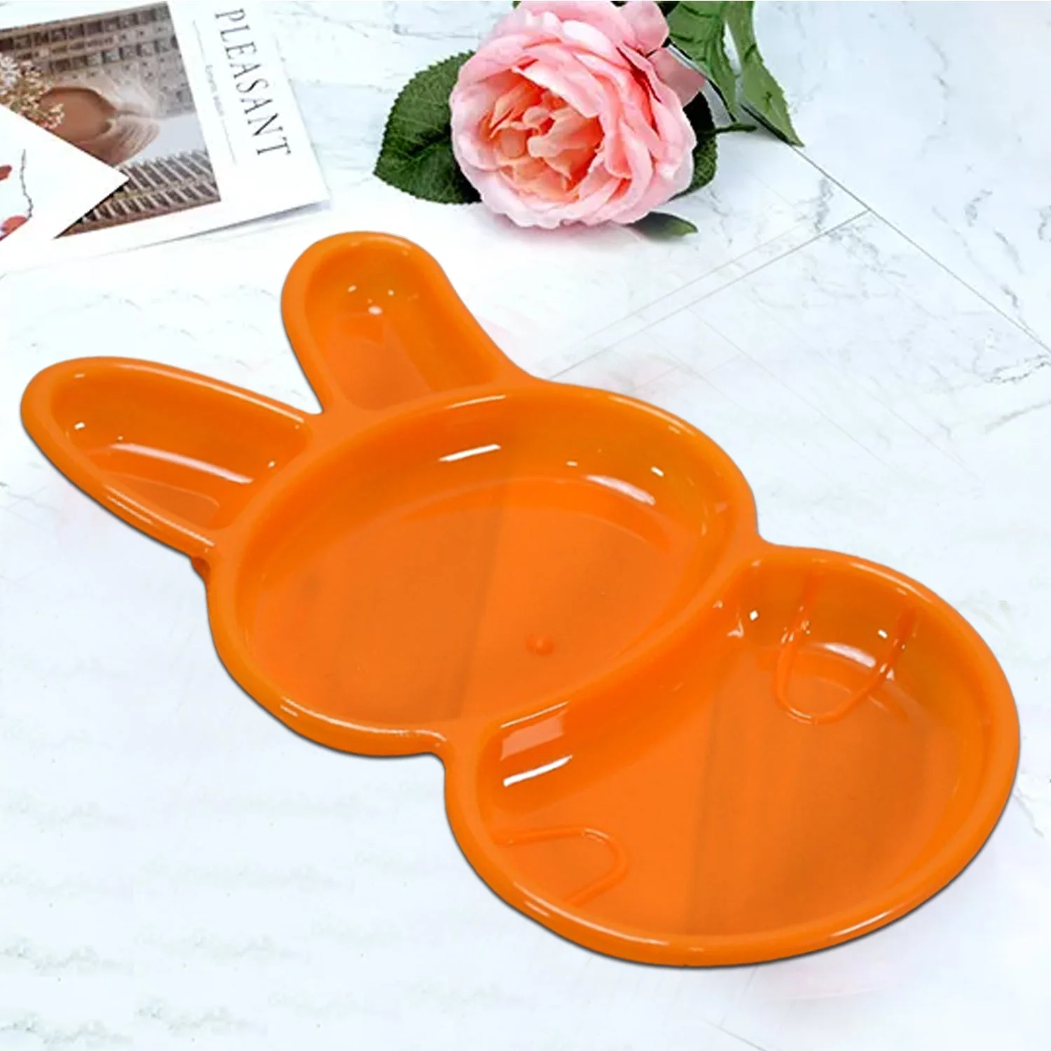 6-Piece Rabbit Shape Dish Set for Kids (Multicolor) - Image 11