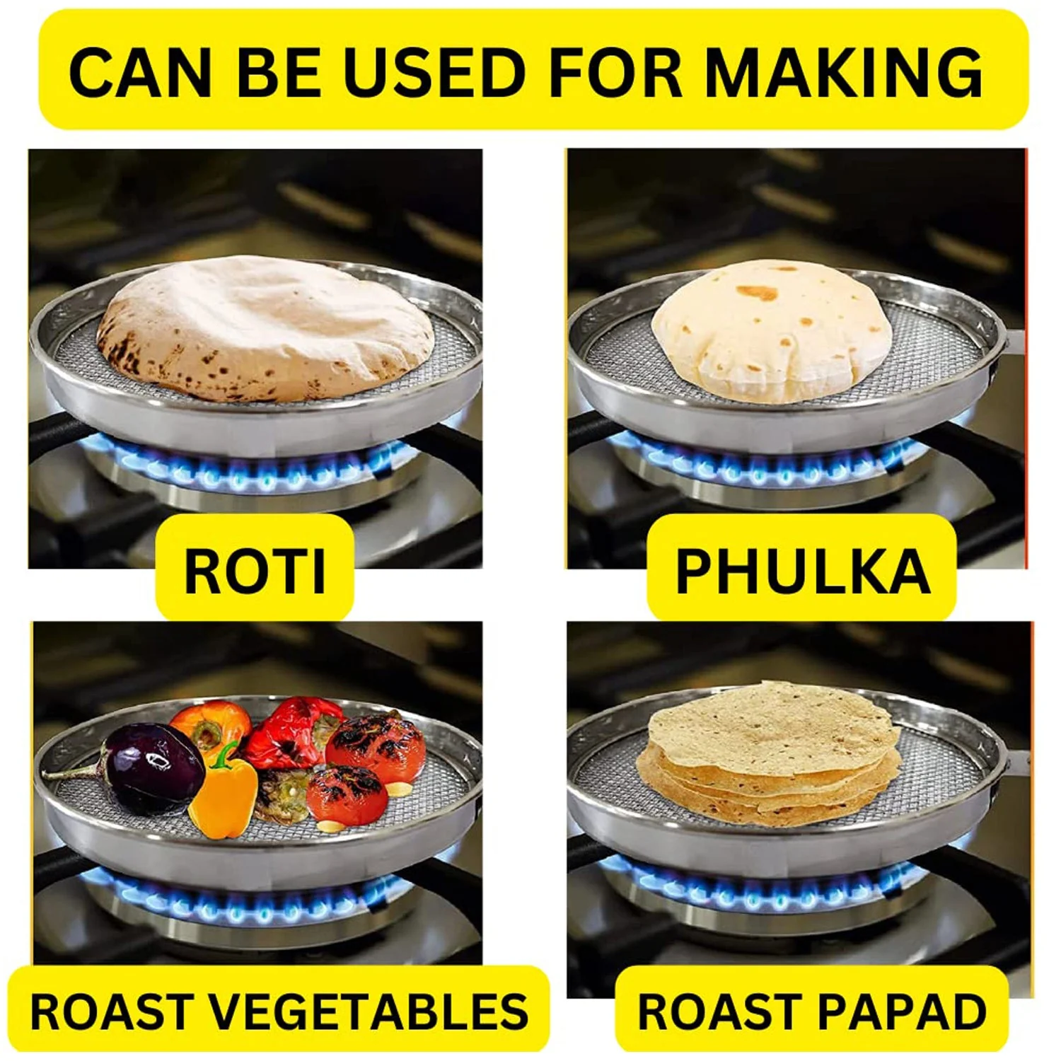 Steel Roaster Grill Jali For Tandoor & Chapati Roast Use ( 1 pc ) - Image 3