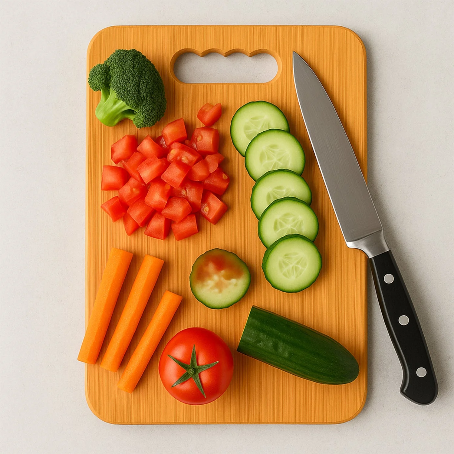 Wooden Chopping Board For Vegetable Cutting & Kitchen Use - Image 5