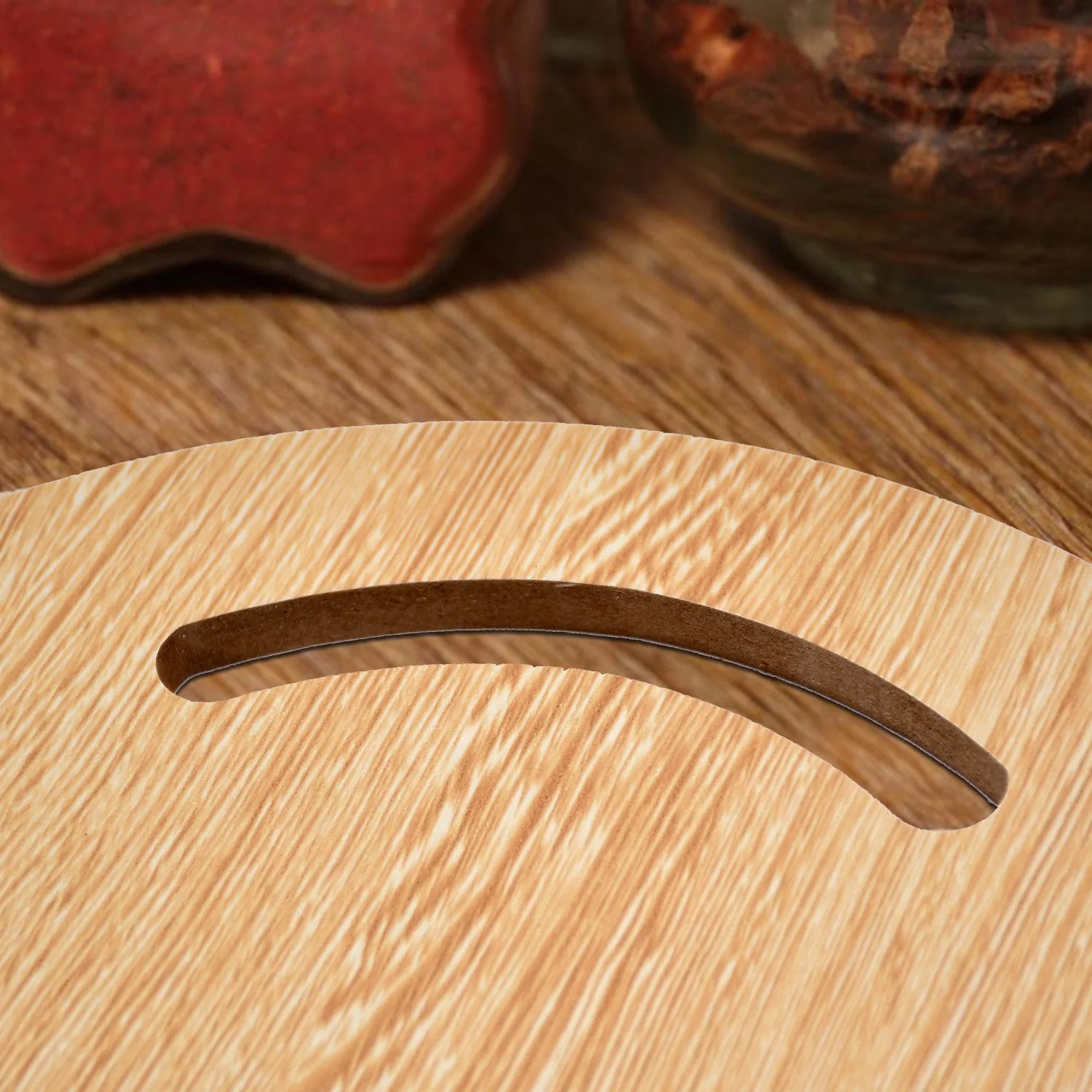 Wooden Round Chopping Board  For Chopping Fruit & Vegetable - Image 5