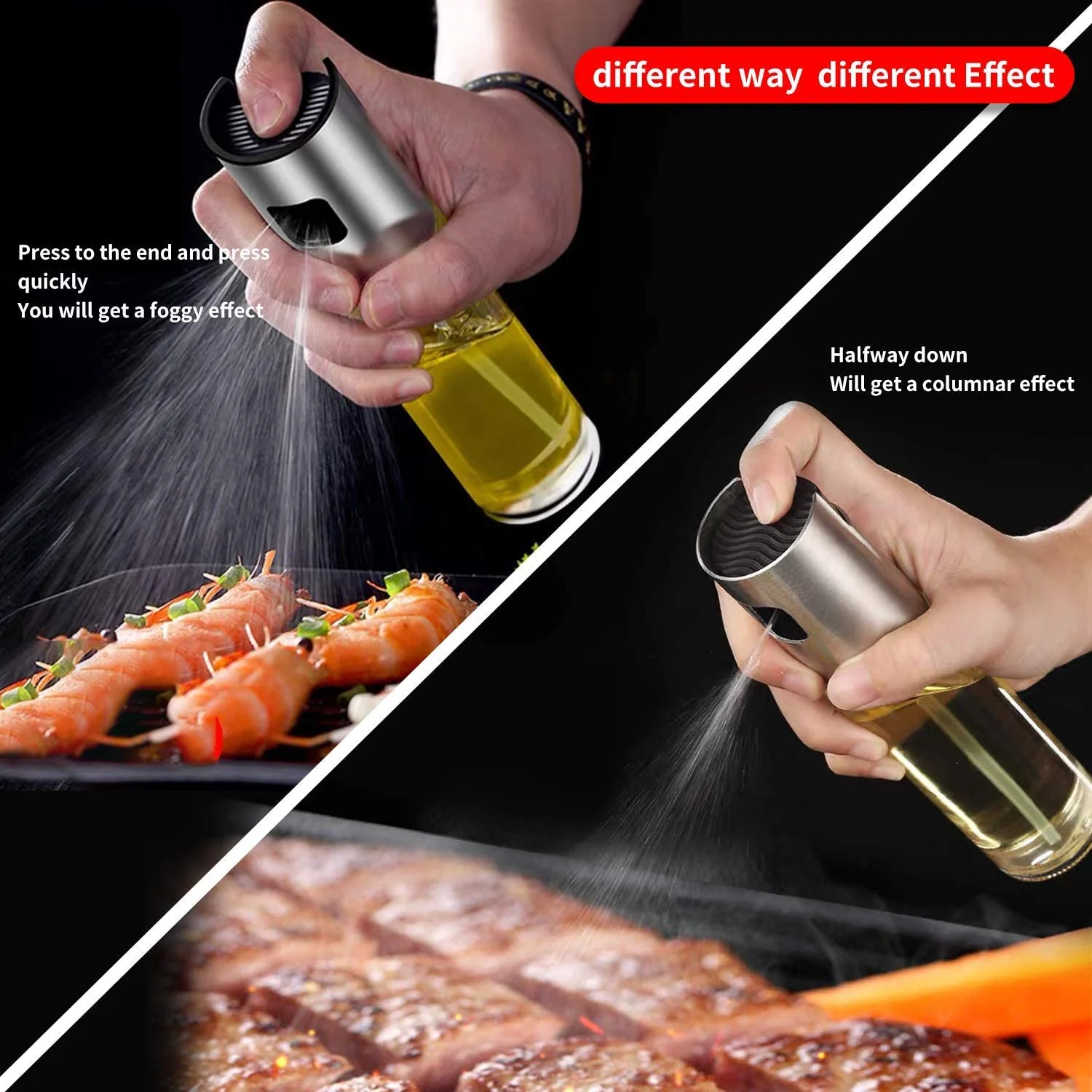 Oil Sprayer Dispenser Glass Bottle for Cooking & Multi-Use - Image 5