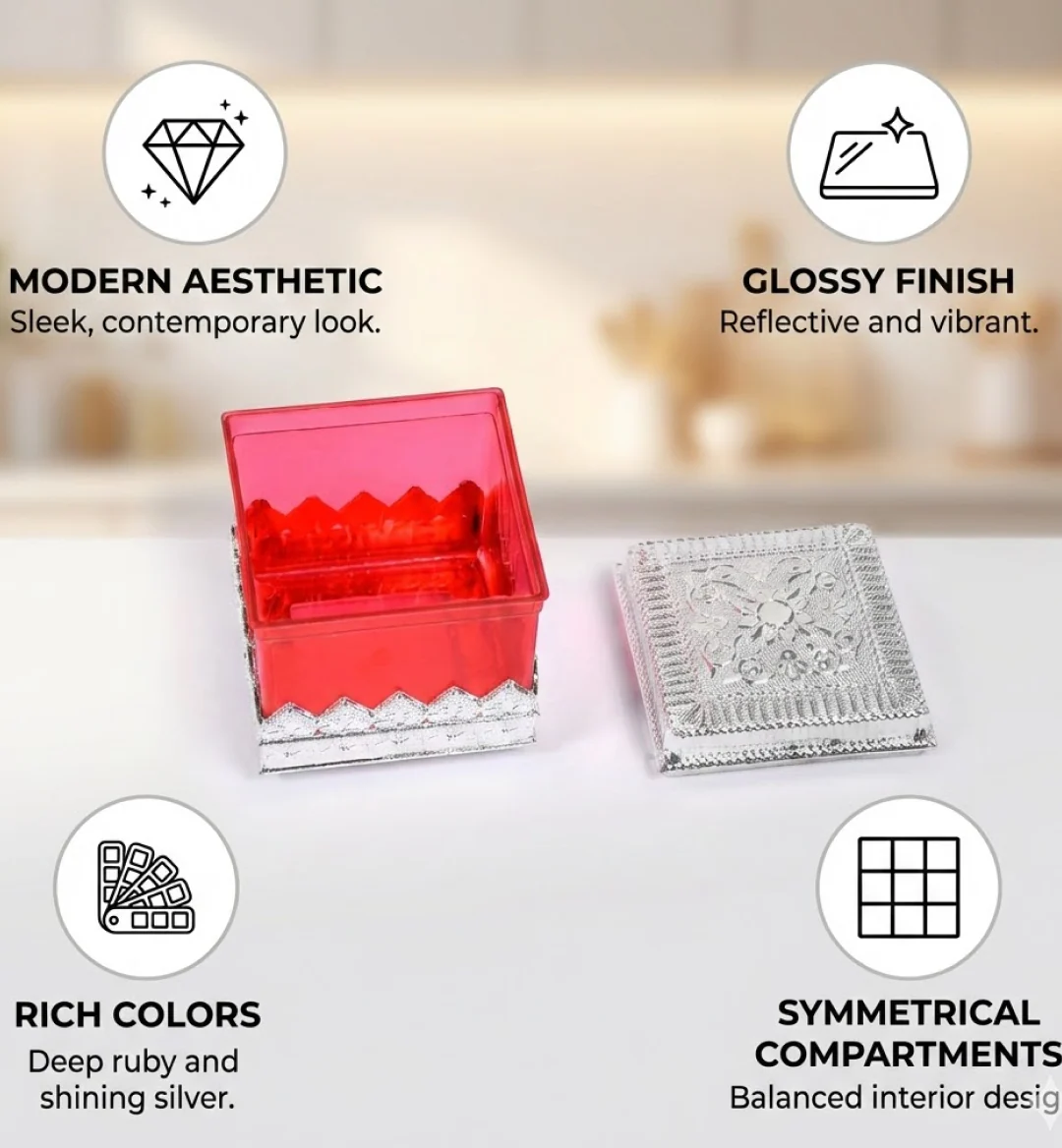 Ruby Dry fruit Storage Container - Attractive Design Box for Home & Kitchen - Image 11