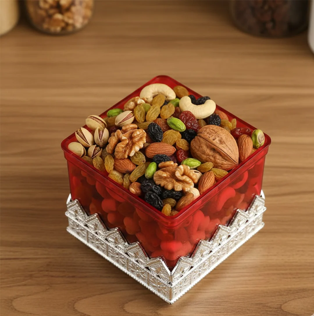 Ruby Dry fruit Storage Container - Attractive Design Box for Home & Kitchen - Image 3