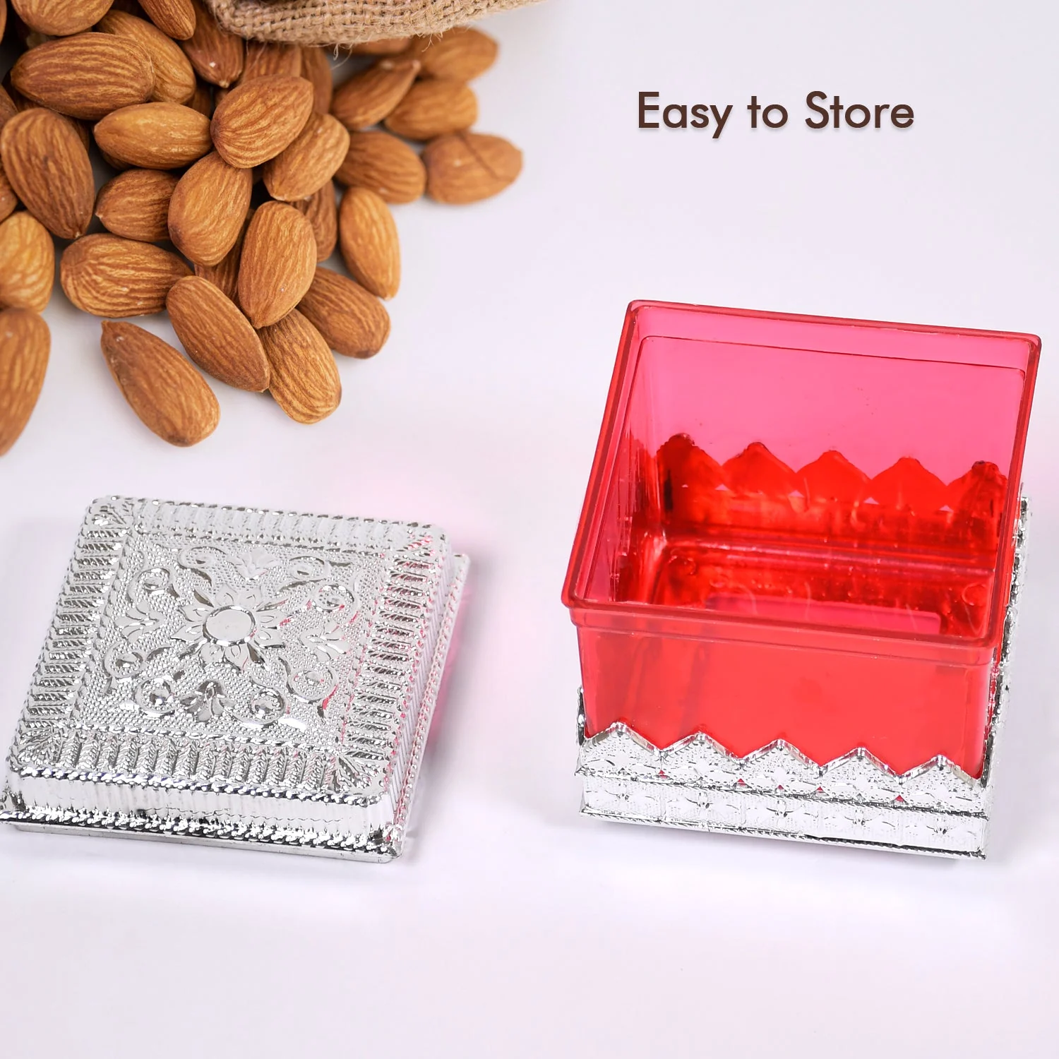Ruby Dry fruit Storage Container - Attractive Design Box for Home & Kitchen - Image 8