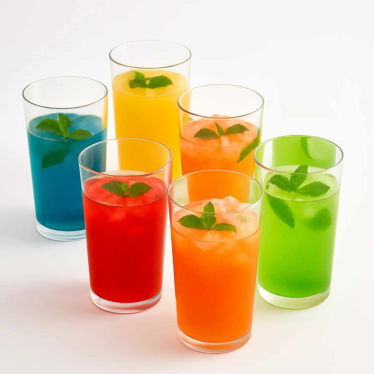 Round Clear Plastic Unbreakable Transparent Glass Set ( 300ml 6pc ) - Image 5