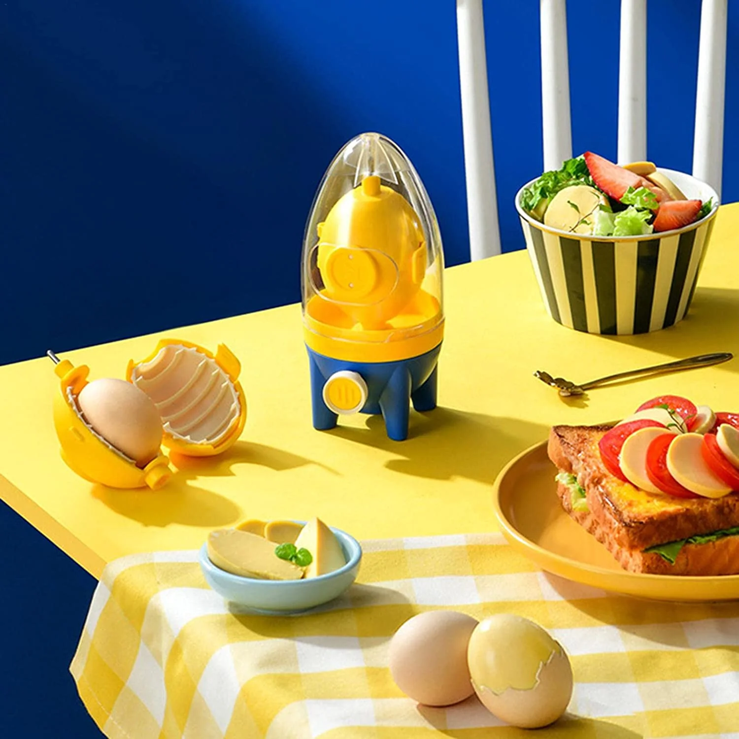 Manual Golden Egg Puller Scrambler White Yolk Mixer Kitchen Tool - Image 9
