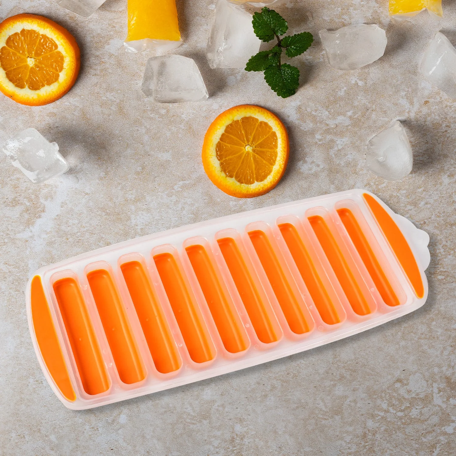 Water Bottle Ice Stick Tray with Push  Cubes - Image 3
