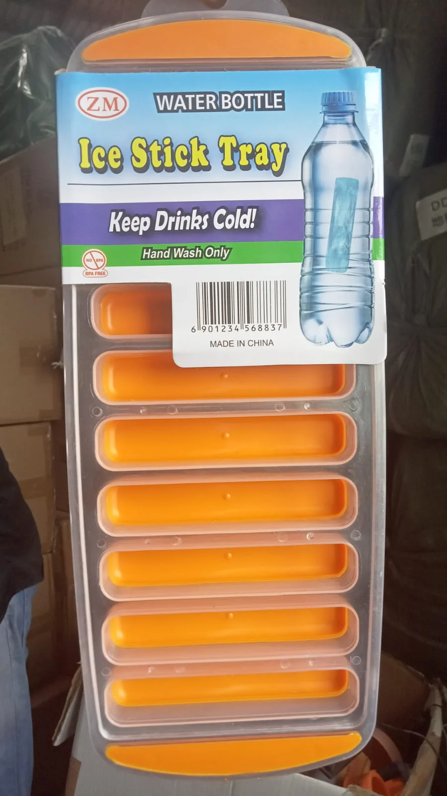 Water Bottle Ice Stick Tray with Push  Cubes - Image 9