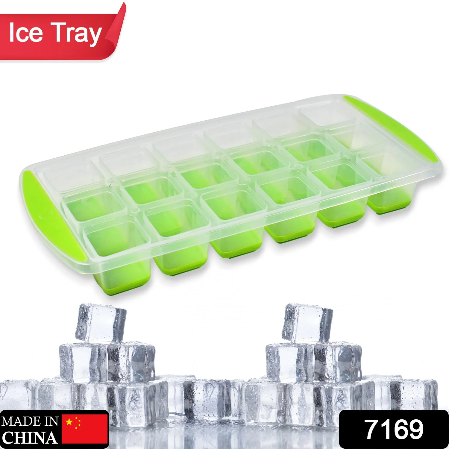 18-Cavity -Up Ice Cube Tray - Flexible Silicone, Easy Release 100% BPA-Free - Image 2