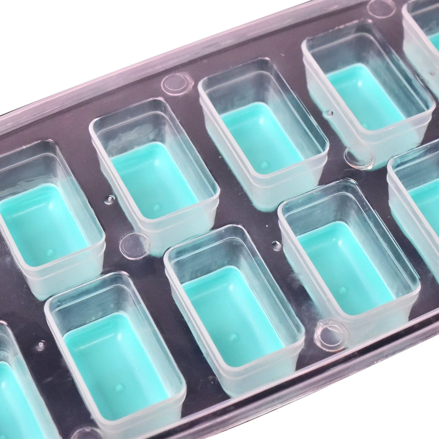12-Grid Silicone Ice Cube Tray - Food-Grade Square Ice Maker, Easy Release Bottom - Image 6