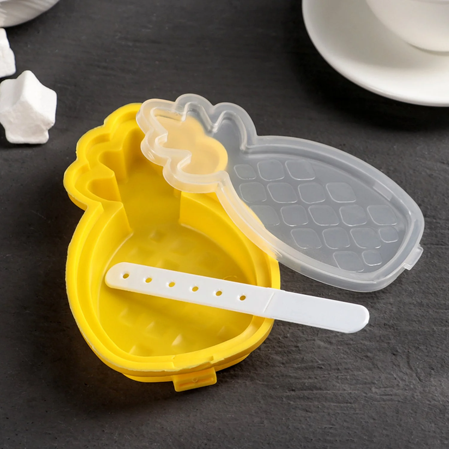 Pineapple Shape sicle Molds - Silicone Ice Candy Cream Mould, DIY Ice Kitchen tool - Image 8
