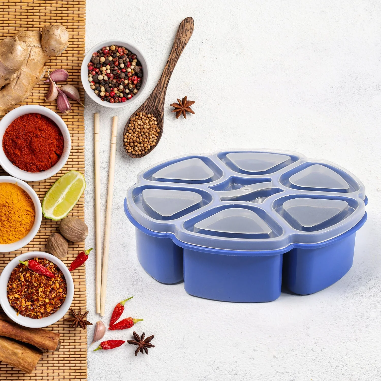 Versatile Kitchen Masala Box with Unique Design - Image 3