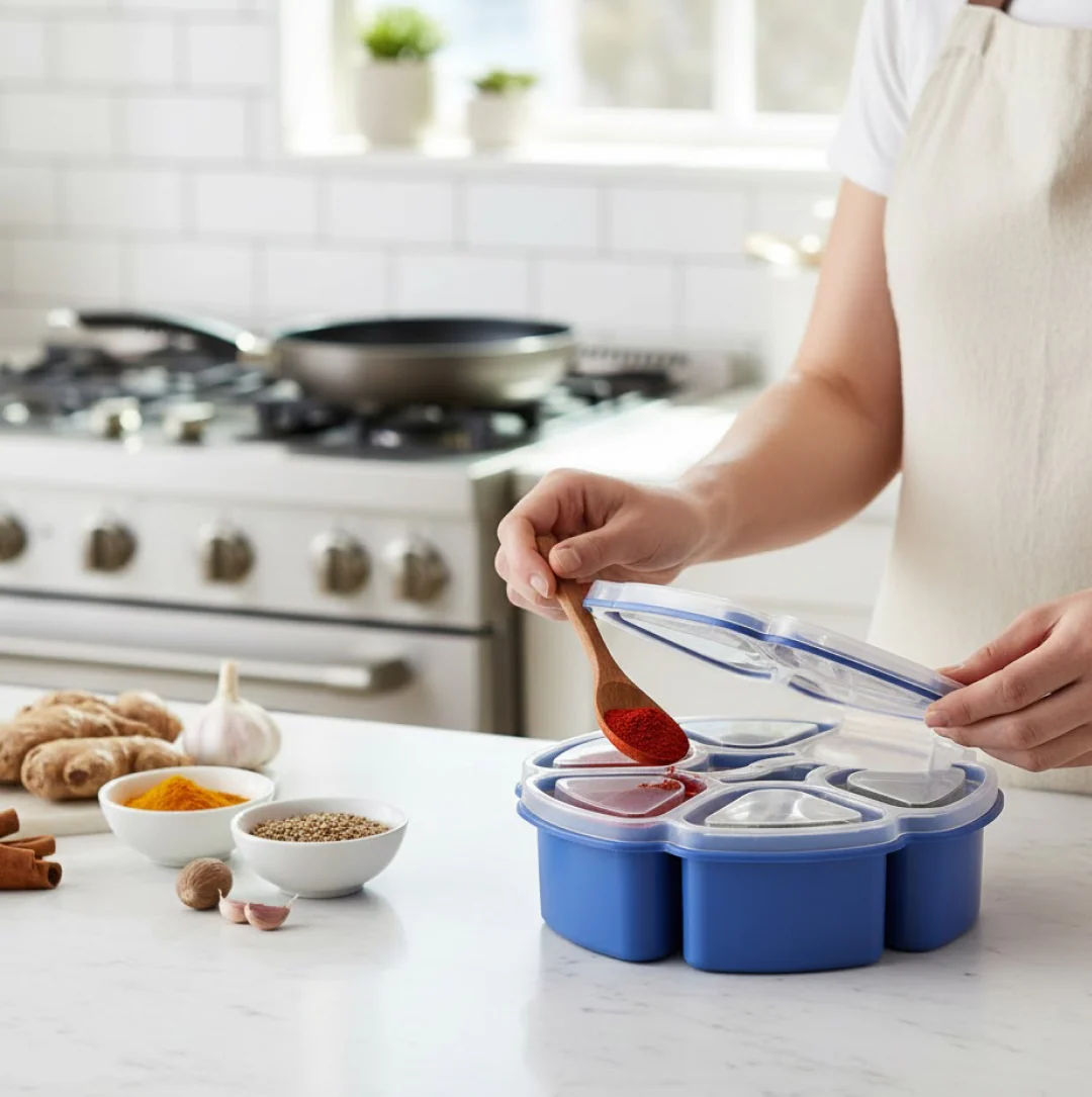 Versatile Kitchen Masala Box with Unique Design - Image 4