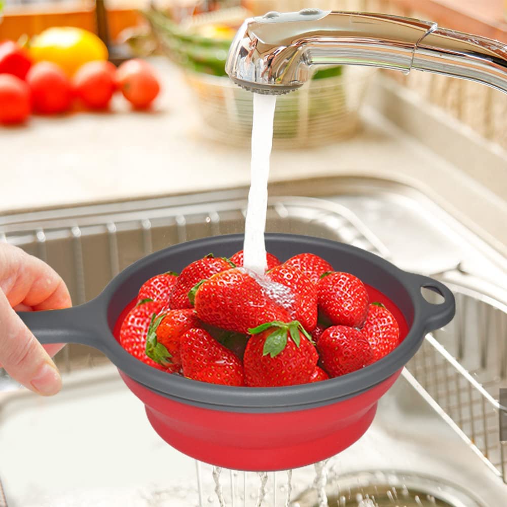 Foldable Silicone Colander for Fruit & Veggies - Image 5