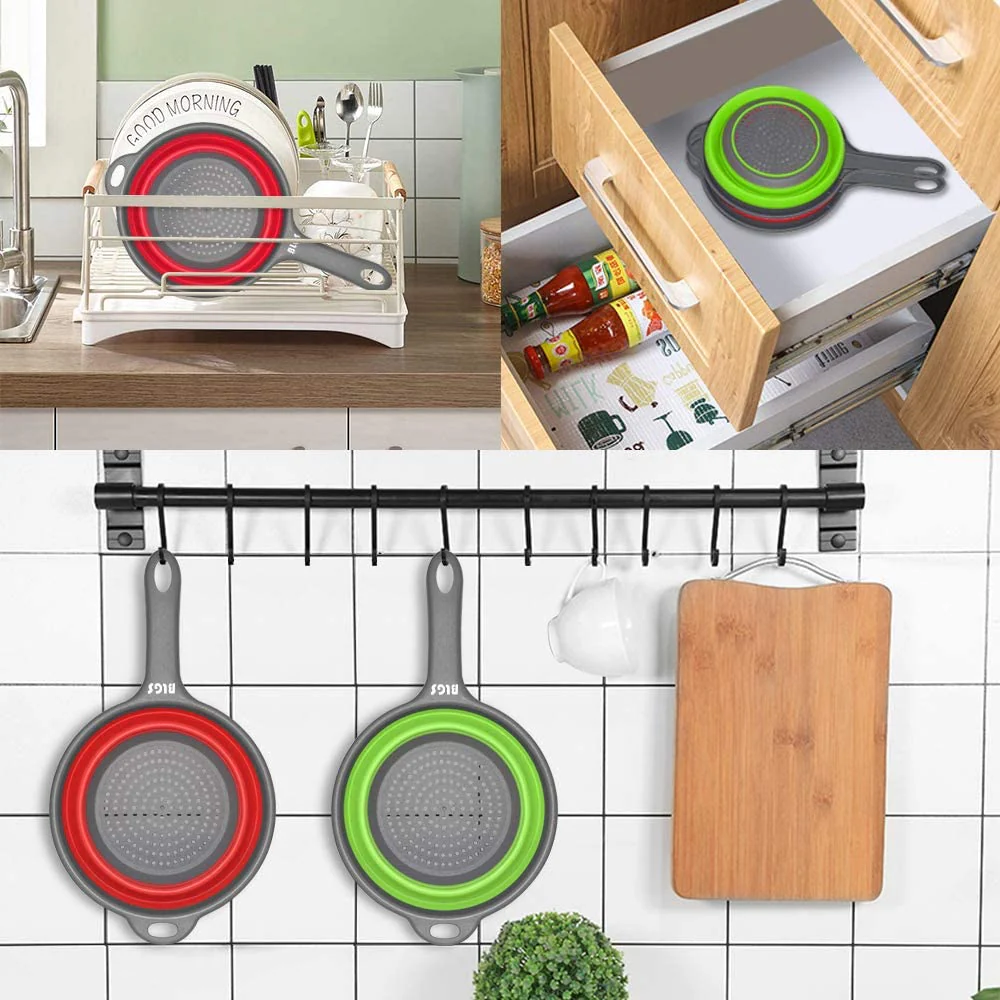 Foldable Silicone Colander for Fruit & Veggies - Image 6
