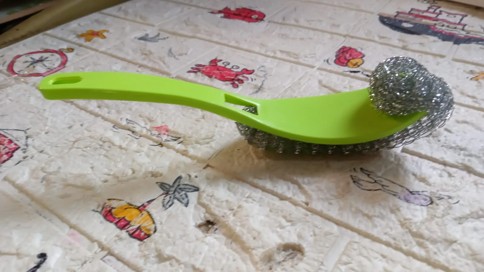 Wire Kitchen Washing Brush Set – Plastic & Bend Handle Brush (Set of 2) - Image 7