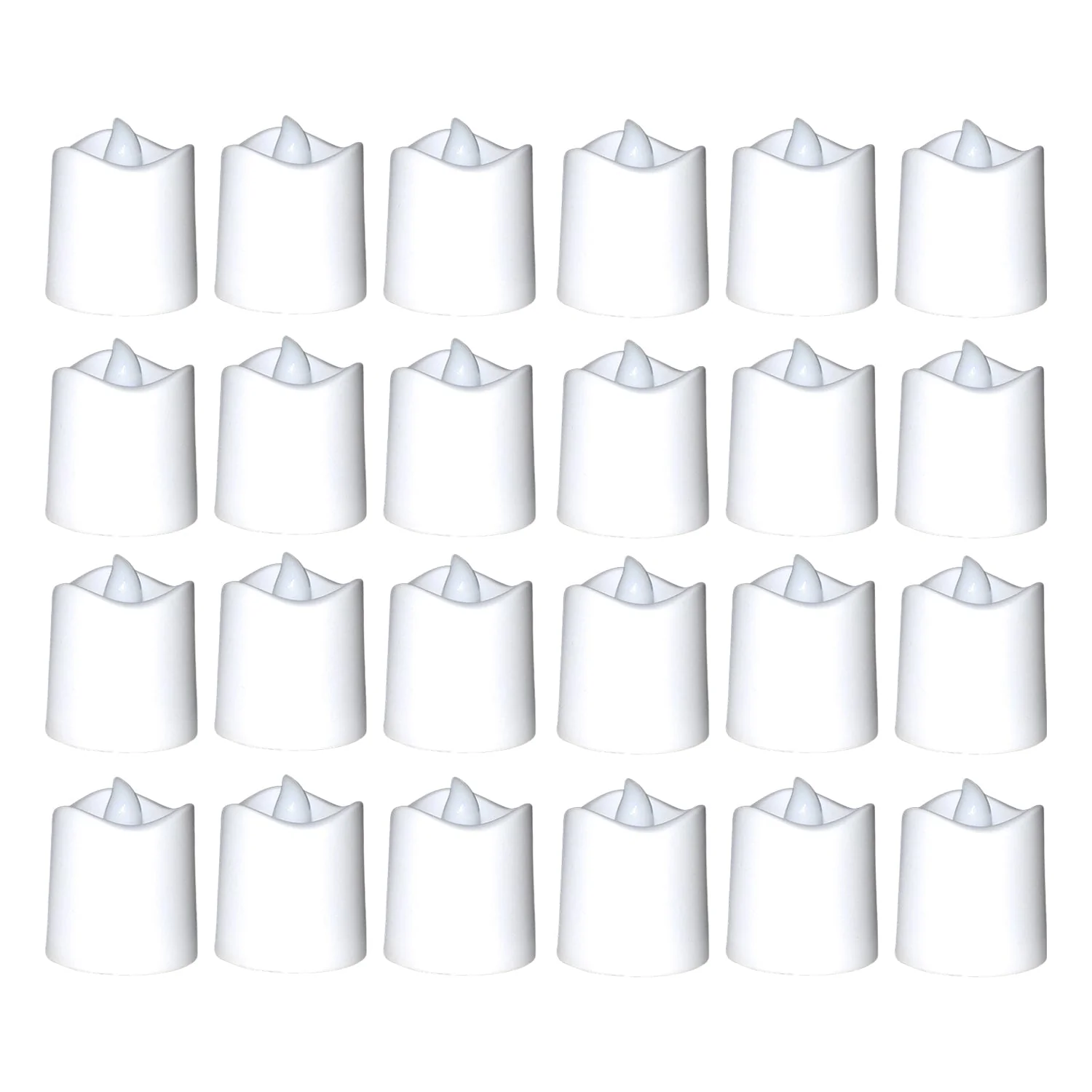 Festival Decorative - LED Tealight Candles, Diwali (White, 24 Pcs) - Image 5