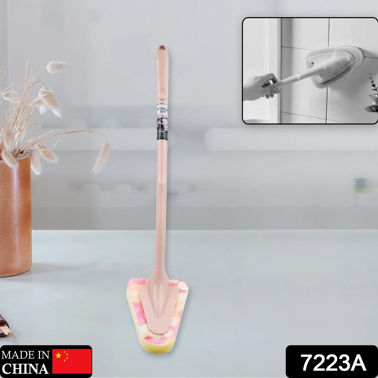 Cleaning Supplies Kitchen Hand Triangular Sponge  Brush Handle - Image 2