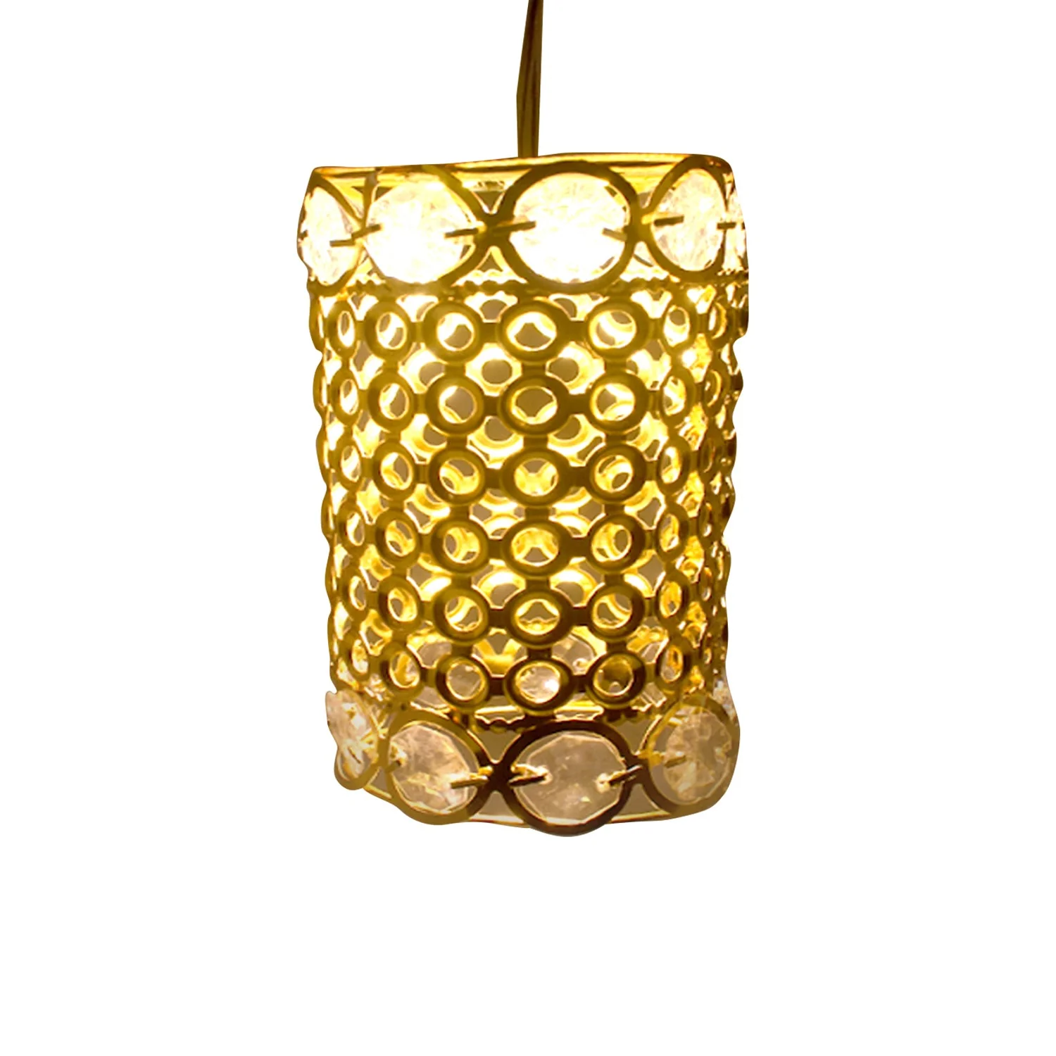 Antique Golden Jhoomer Chandelier – Diwali & Christmas Decor (1 Pc) - Image 5