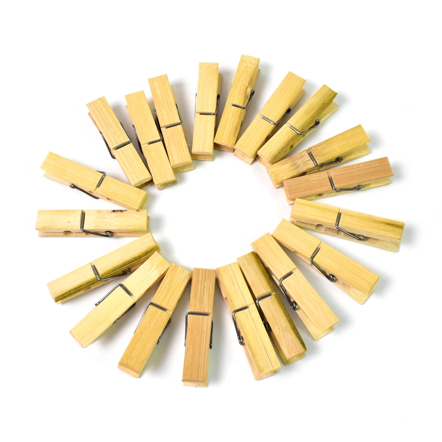Heavy Duty Bamboo Wooden Cloth Clips / Pegs (20 Pcs Set) - Image 6
